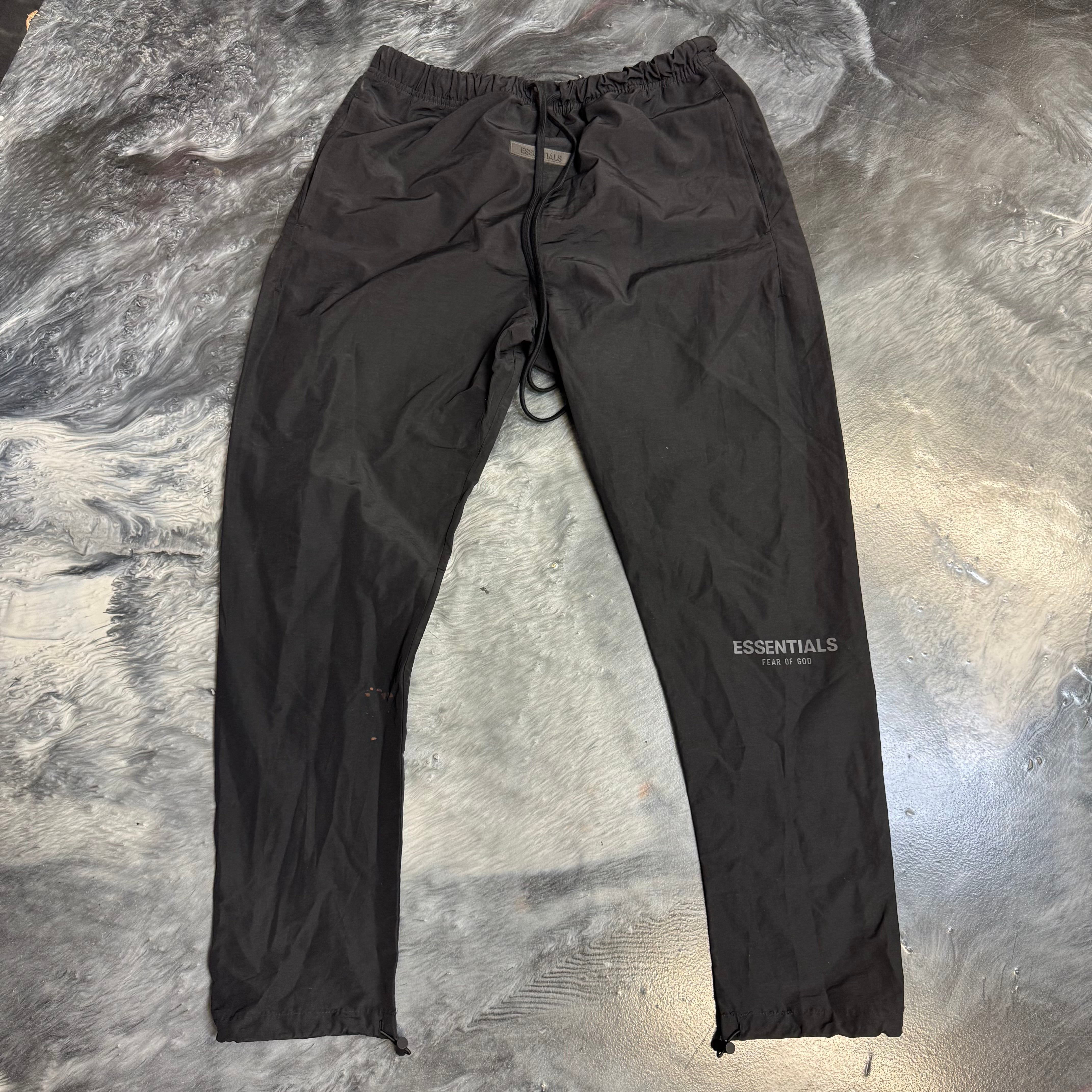 Size M Essentials FOG Track Pants "Black Reflective"