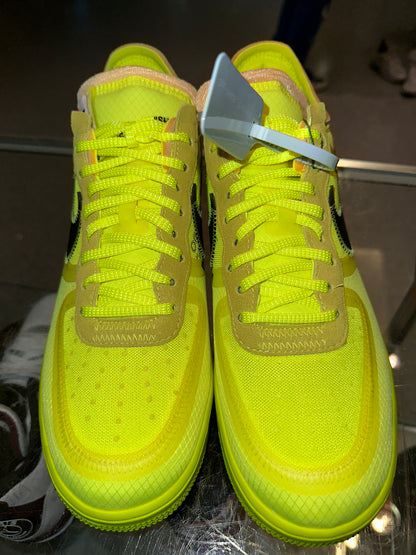 Size 11 Air Force 1 Low Off-White “Volt” Brand New (Mall)