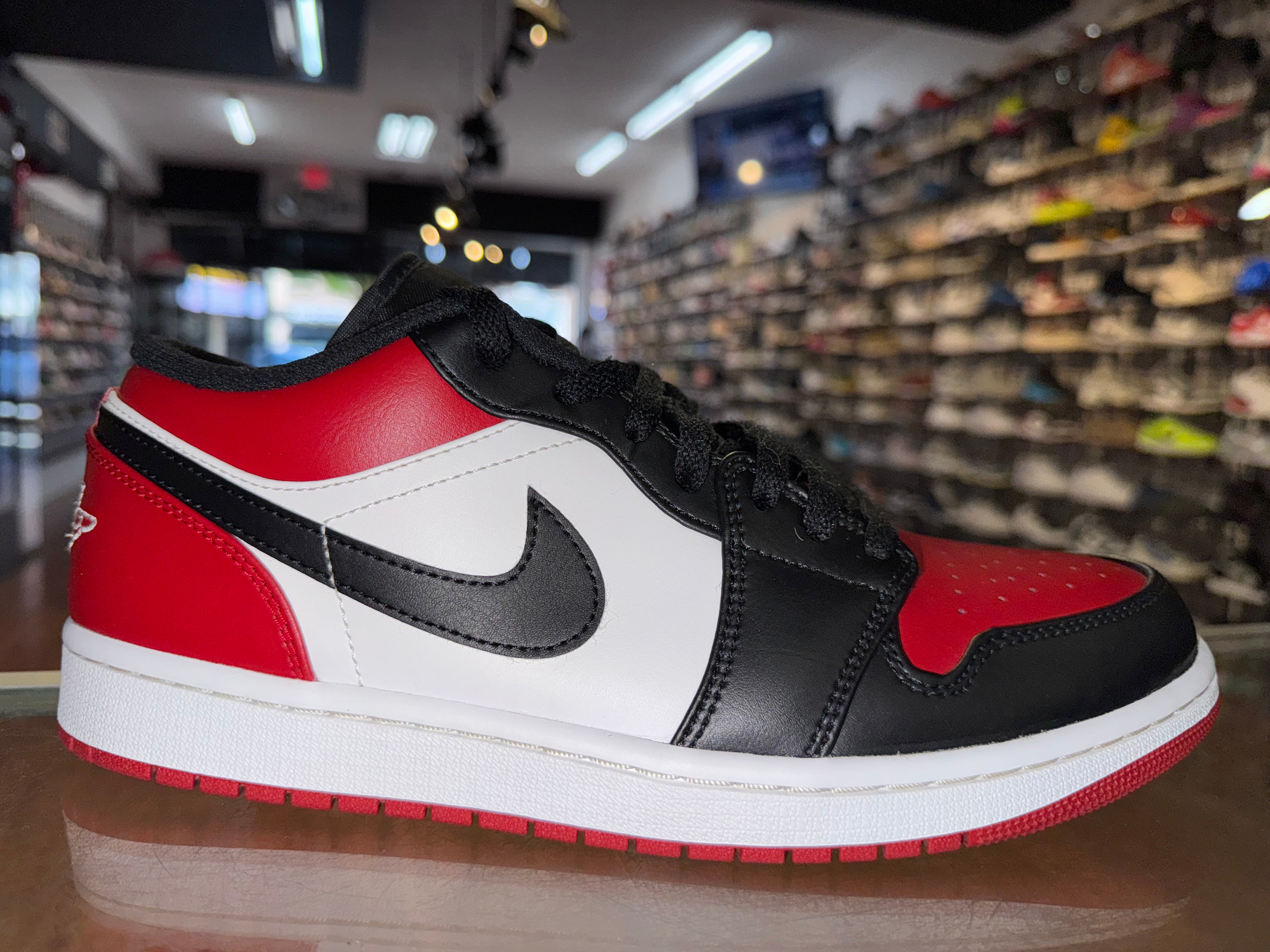 Size 10 Air Jordan 1 Low "Bred Toe"