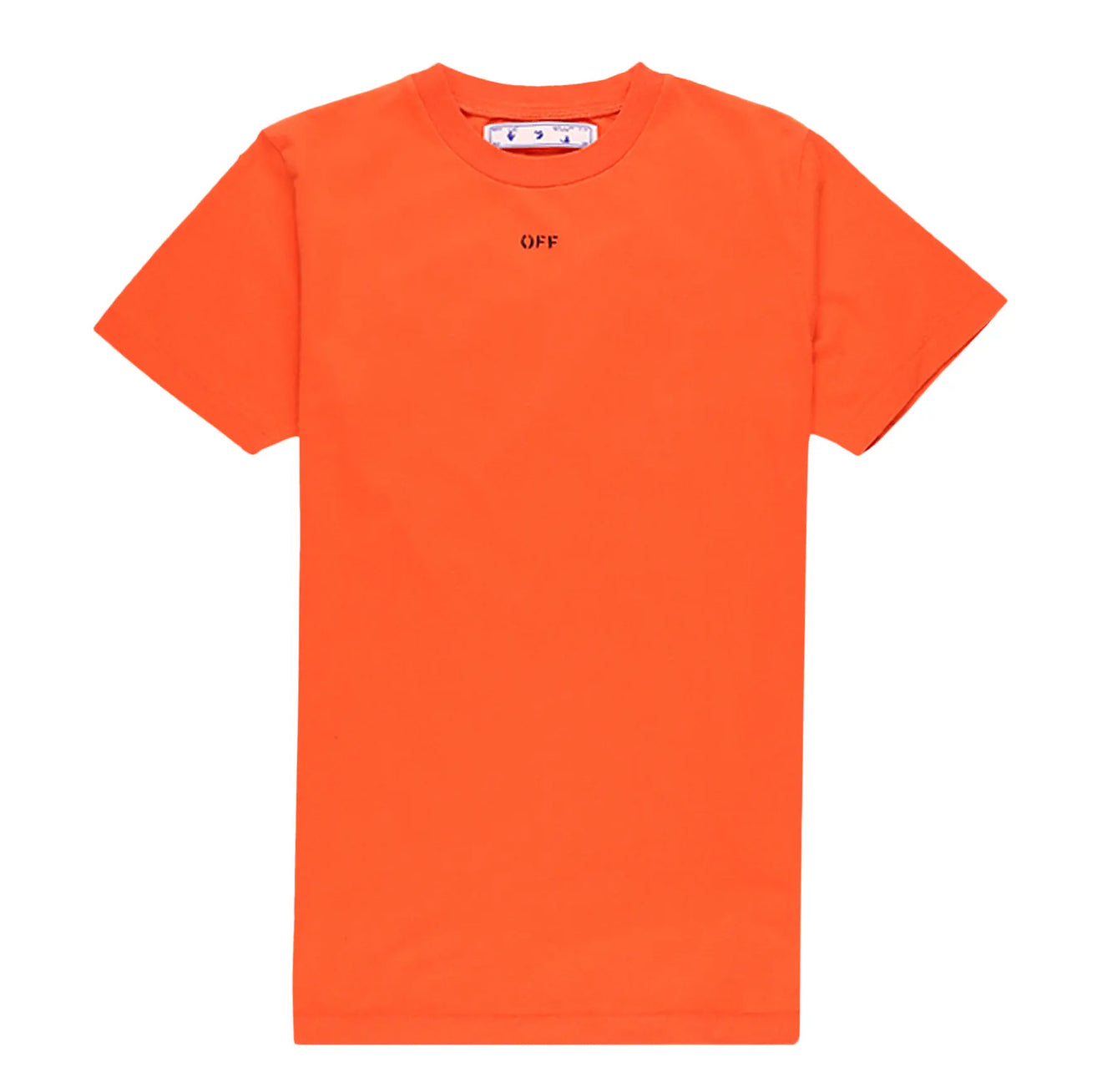 Size M Off White Stencil Logo Tee “Orange”