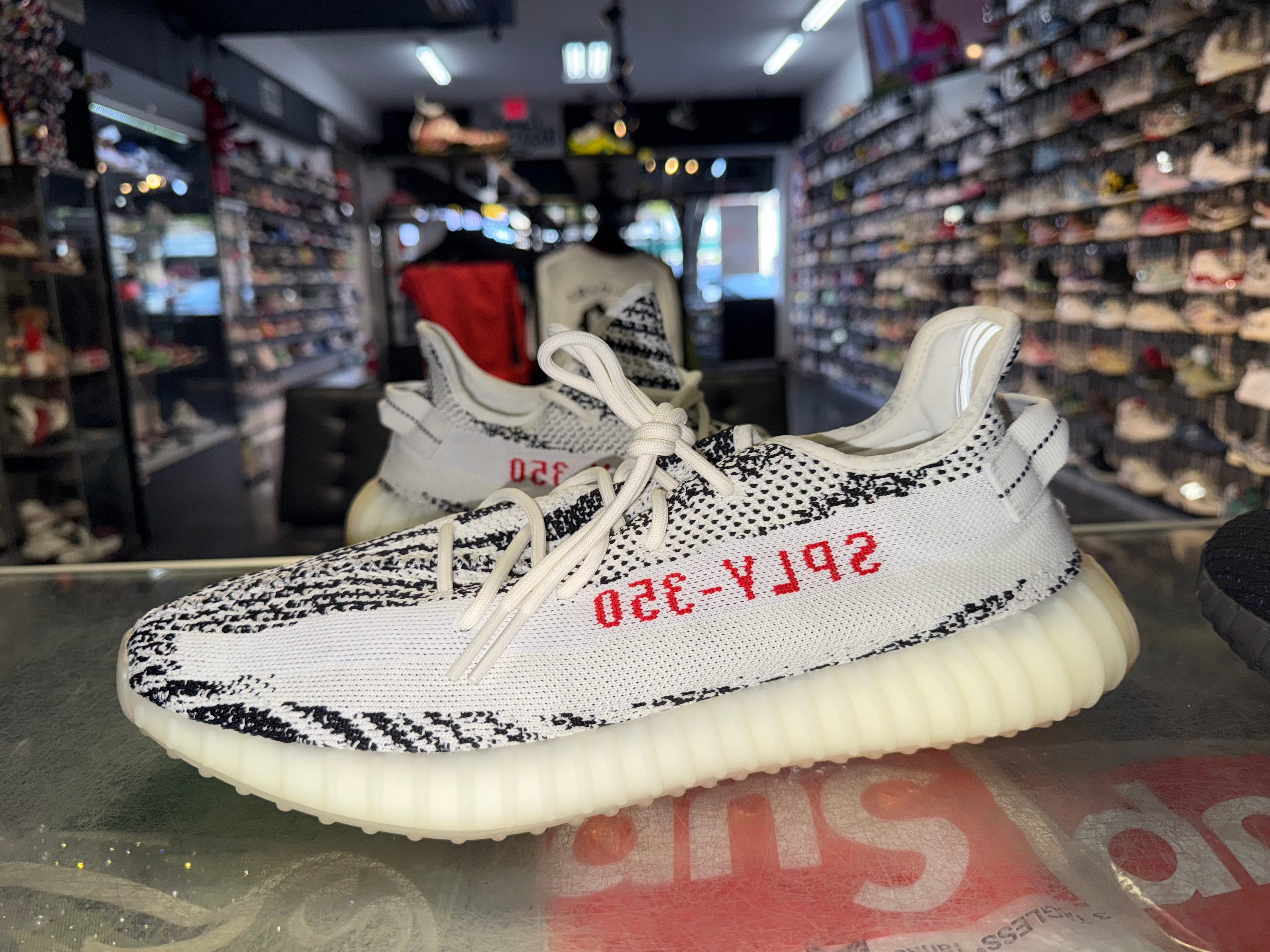 Size 14 Yeezy Boost 350 V2 "Zebra"