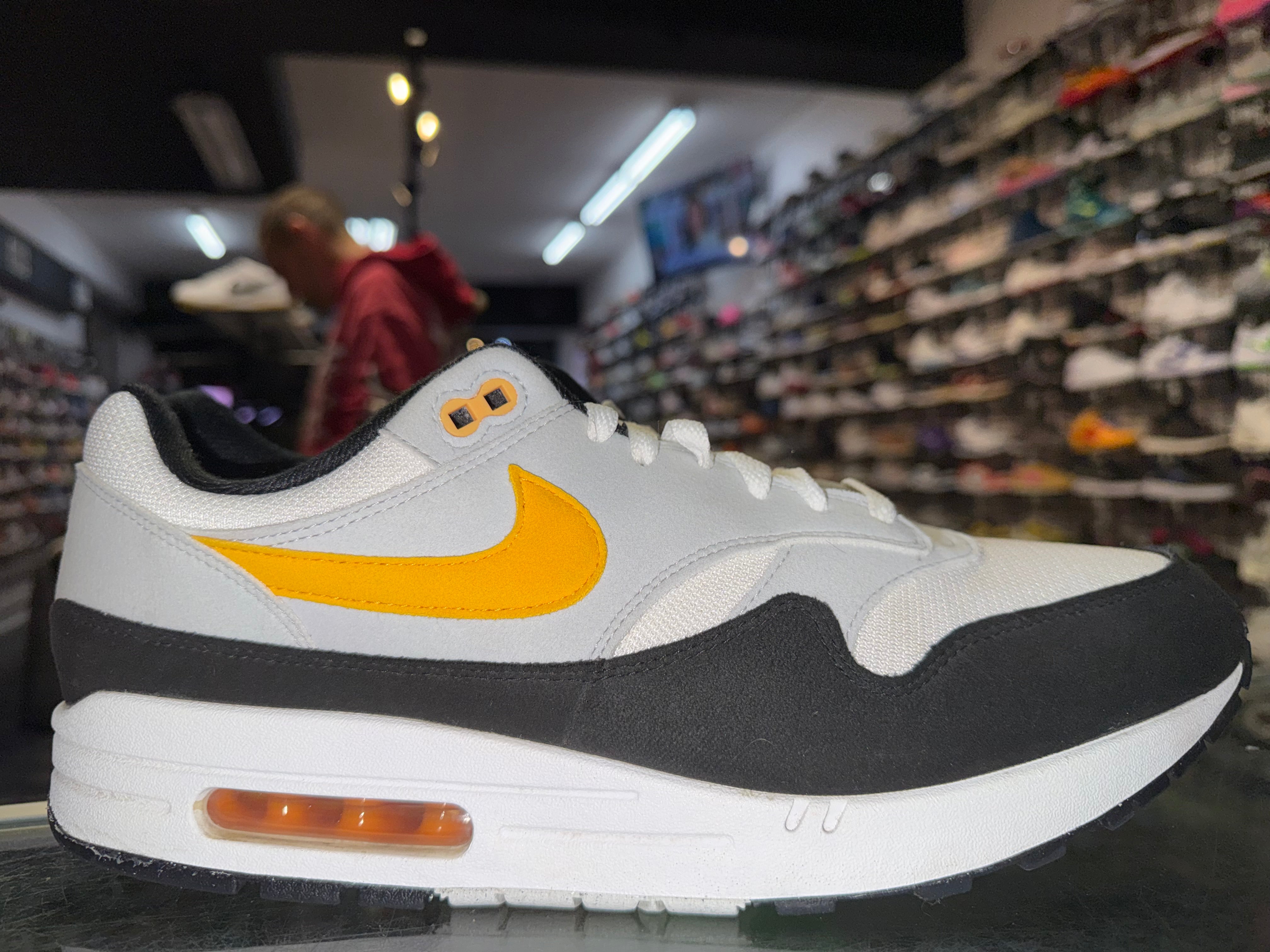 Size 13 Air Max 1 "White University Gold"