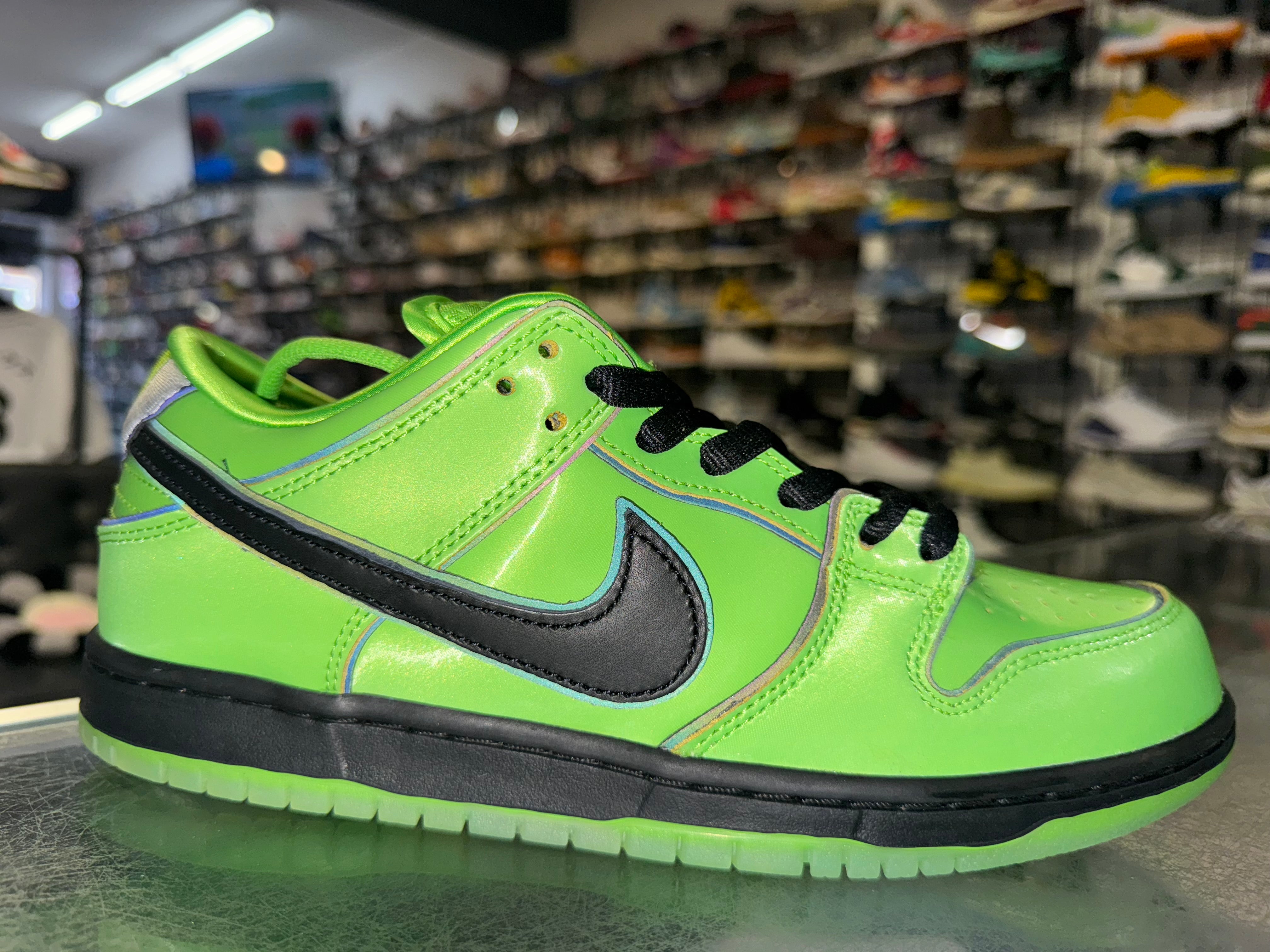 Size 8.5 Dunk Low SB The Powerpuff Girls "Buttercup" Brand New