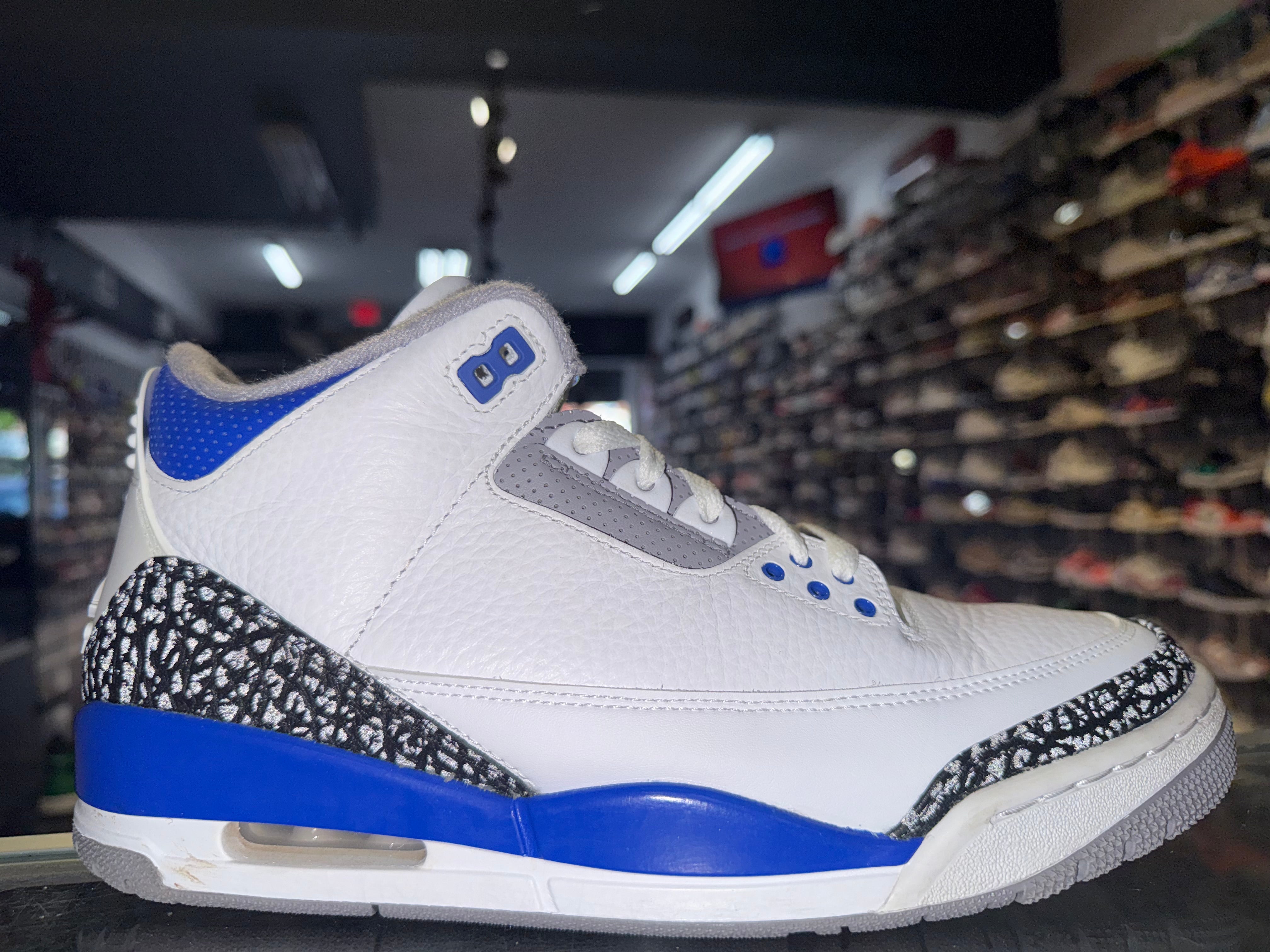 Size 9.5 Air Jordan 3 "Racer Blue"