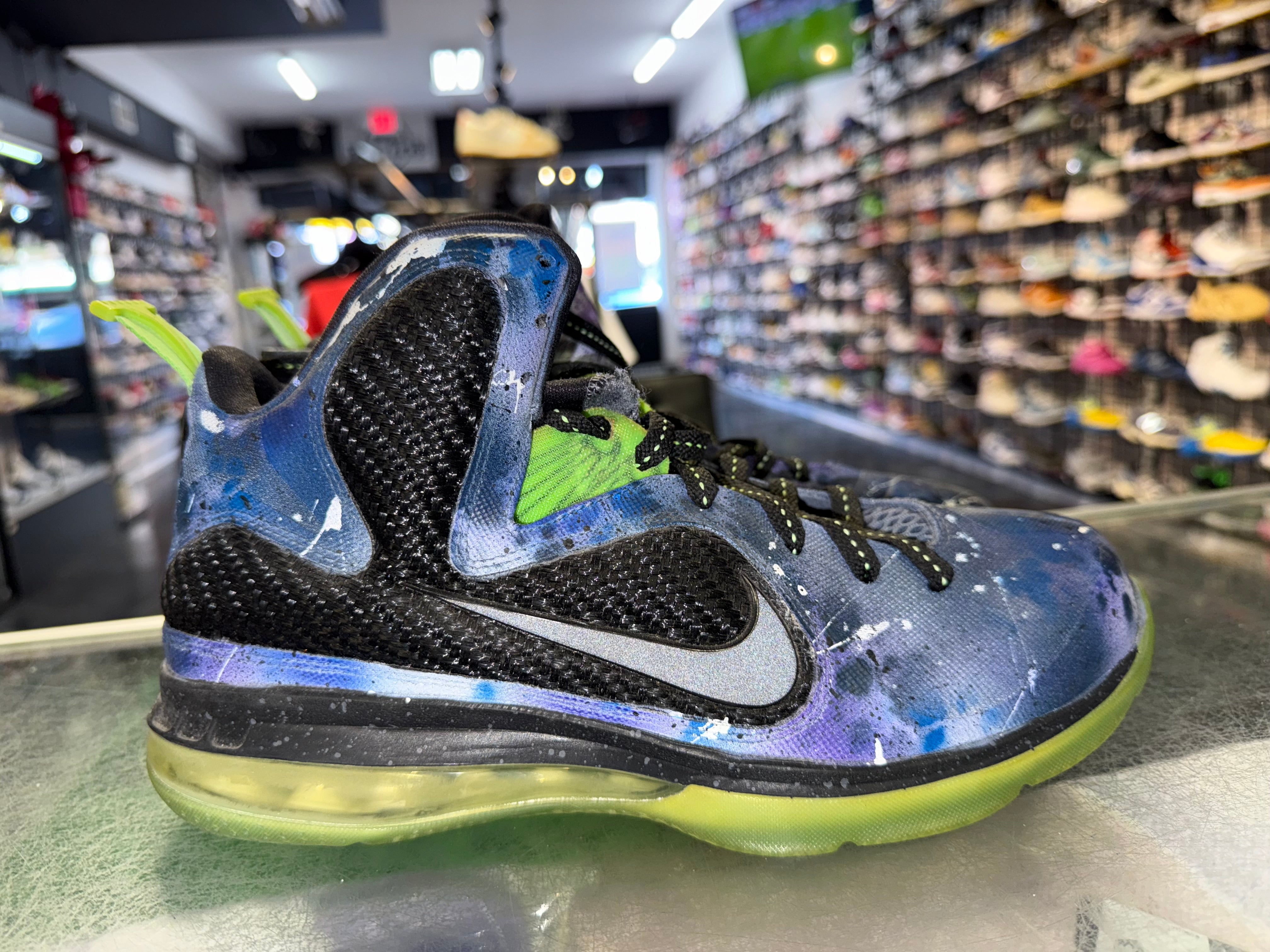 Size 9 Lebron 9 CUSTOM "Galaxy" - NB