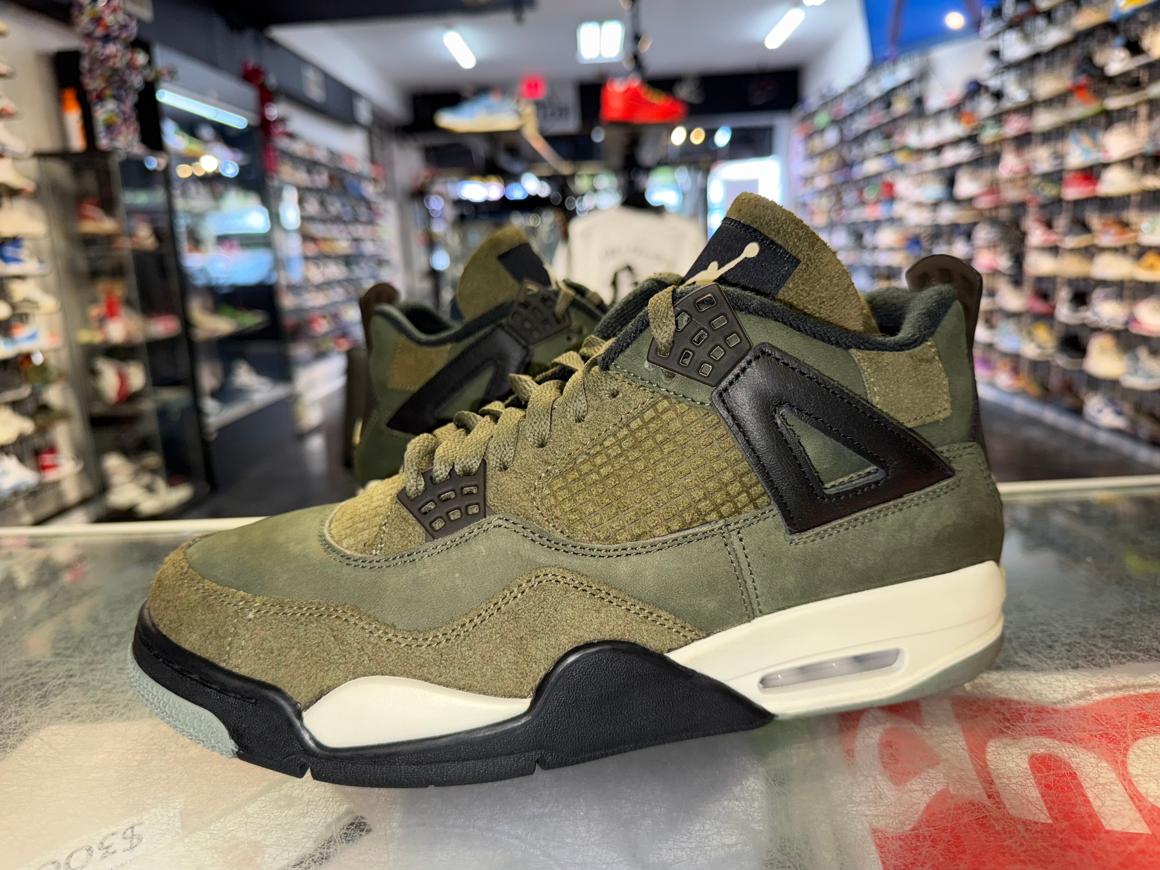 Size 10 Air Jordan 4 Craft "Olive"