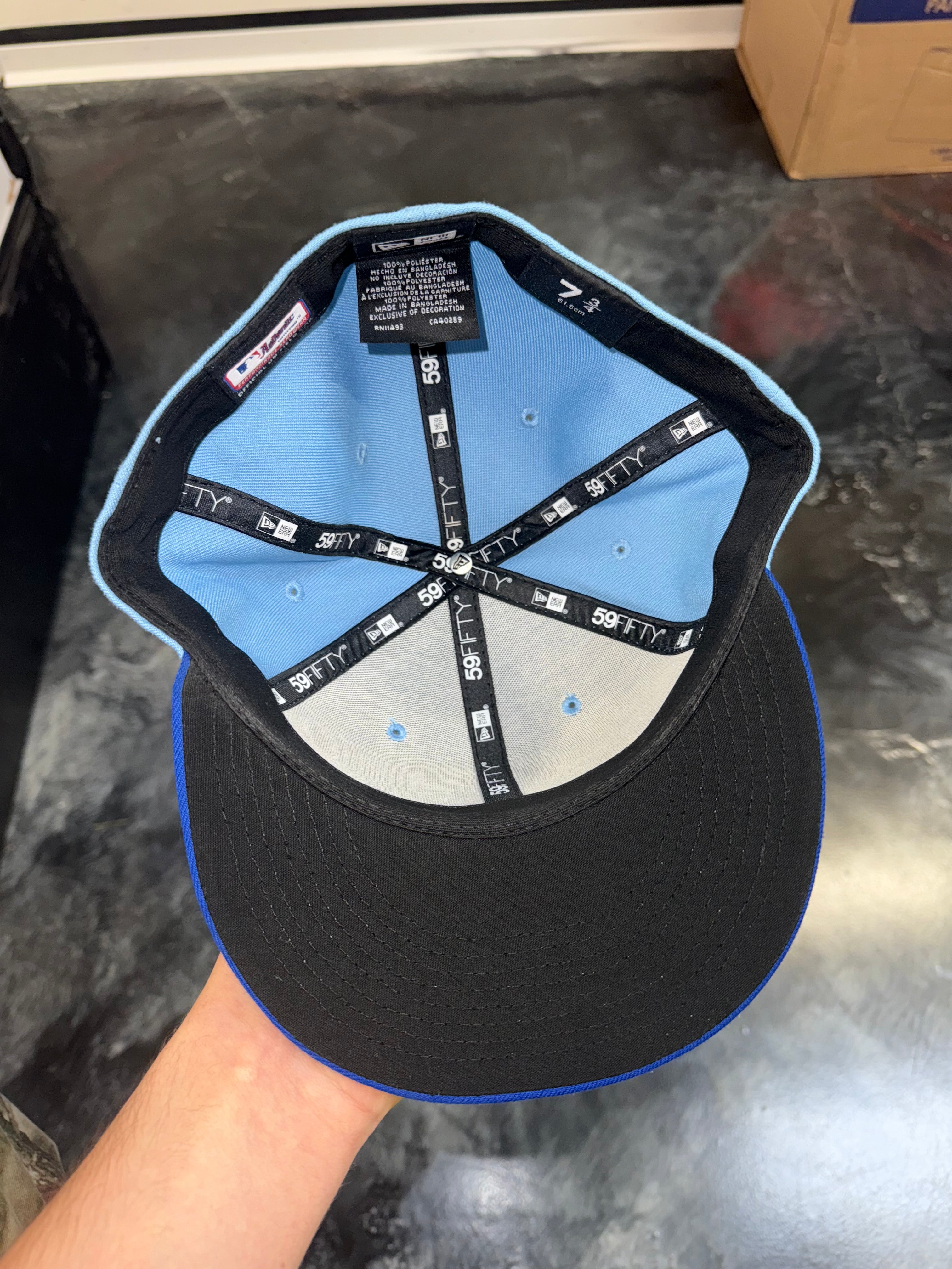 Size 7 3/4 New Era Fitted Hat “Rangers Blue”