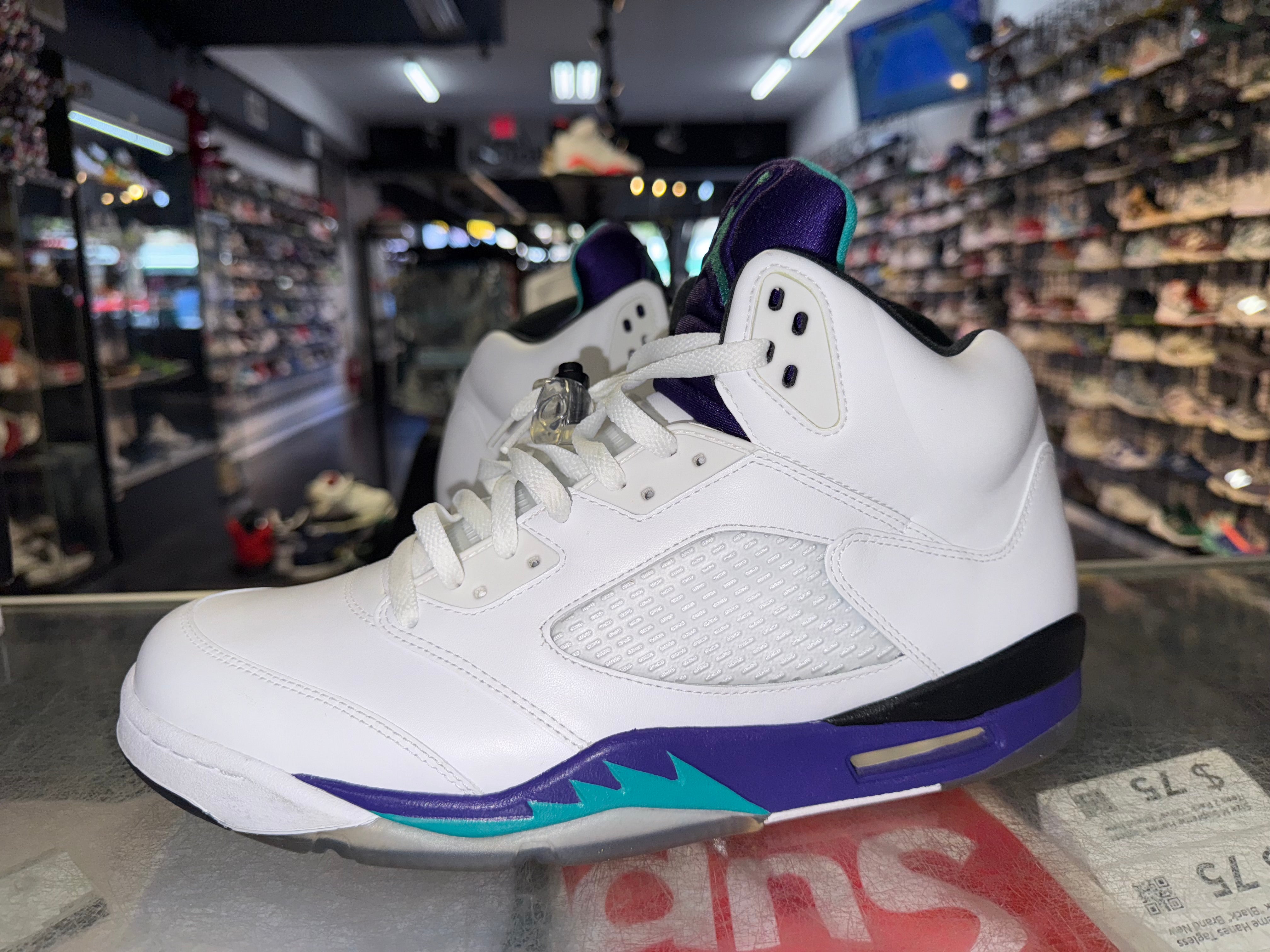 Size 13 Air Jordan 5 "White Grape" 2013