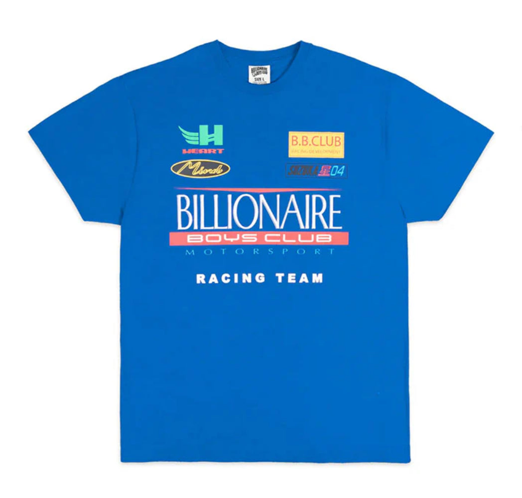 Size L Billionaire Boys Club Racing Tee “Blue”