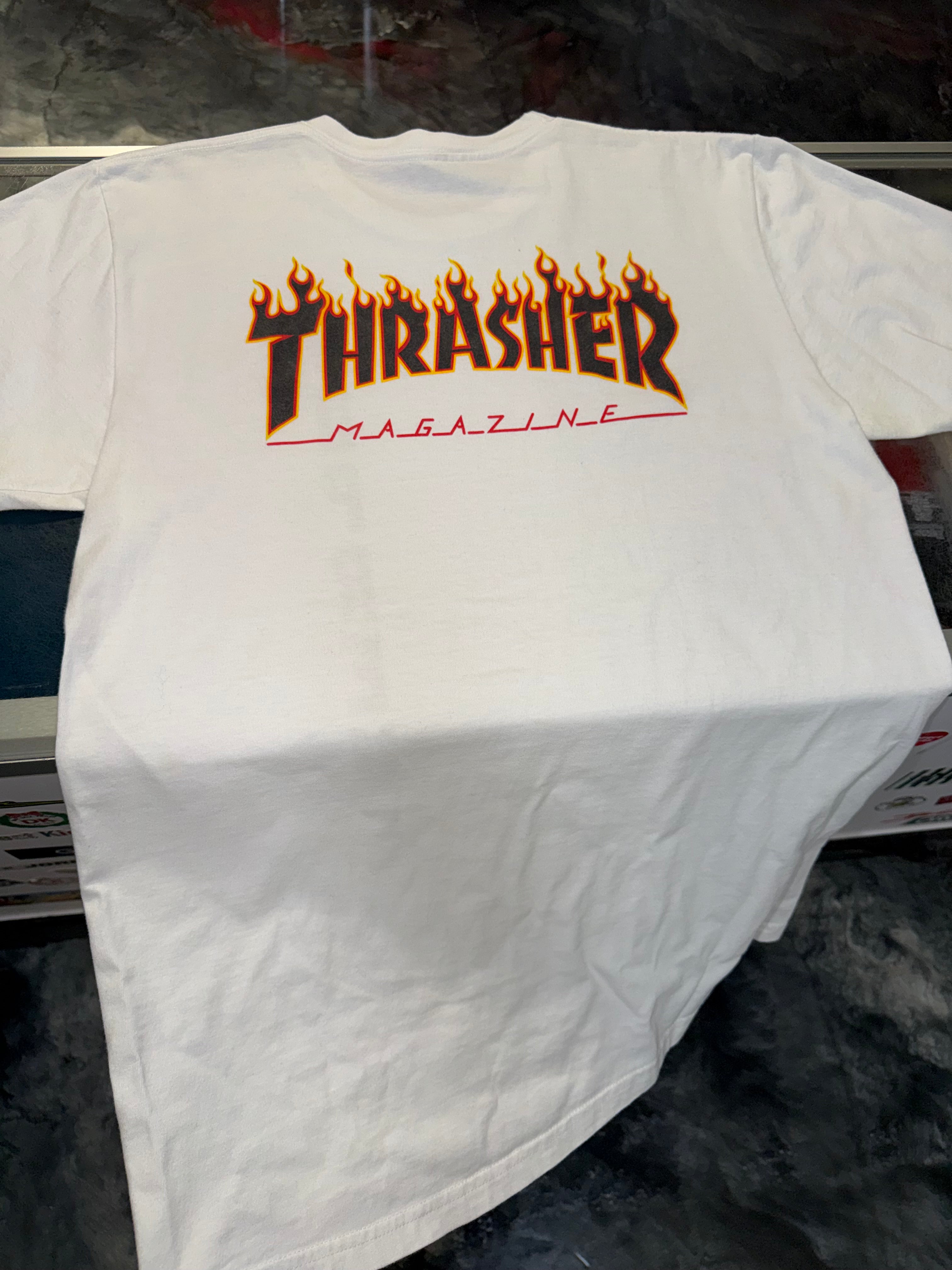 Size L Supreme x Thrasher Tee “White”