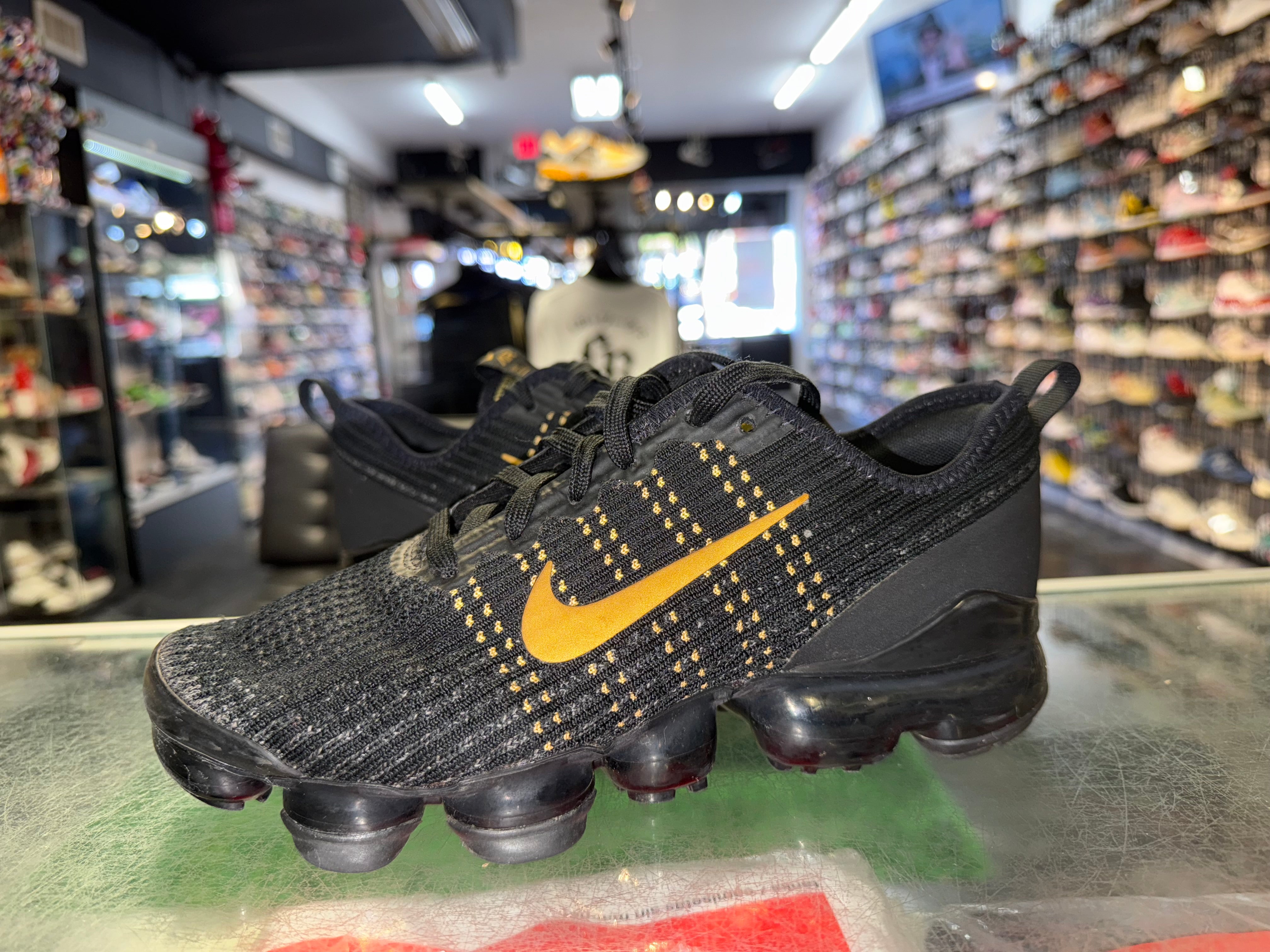 Size 6y Air Vapormax Flyknit 3 "Metallic Gold"