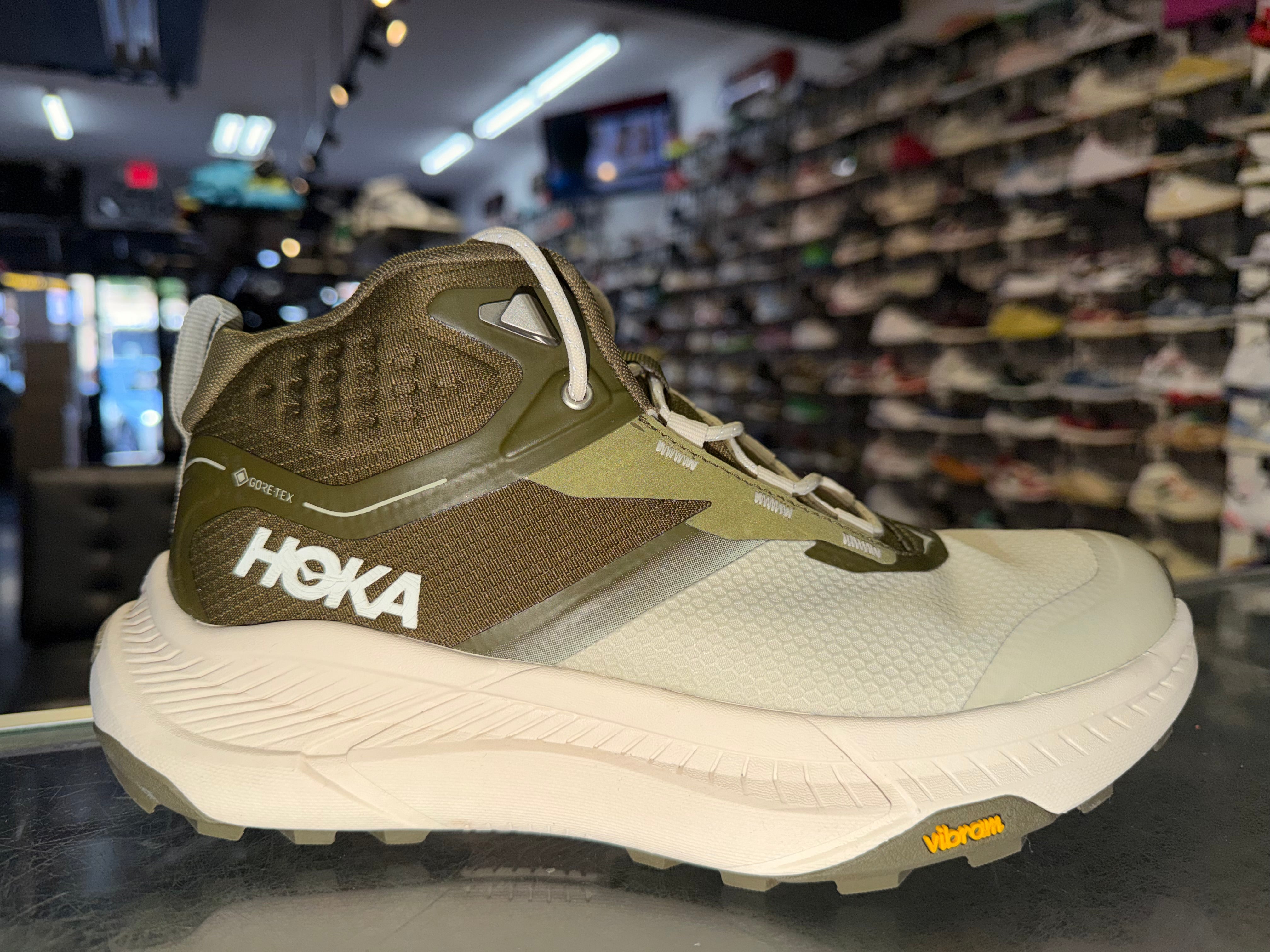 Size 7.5 Hoka Transport Hike GTX "Spruce Green"