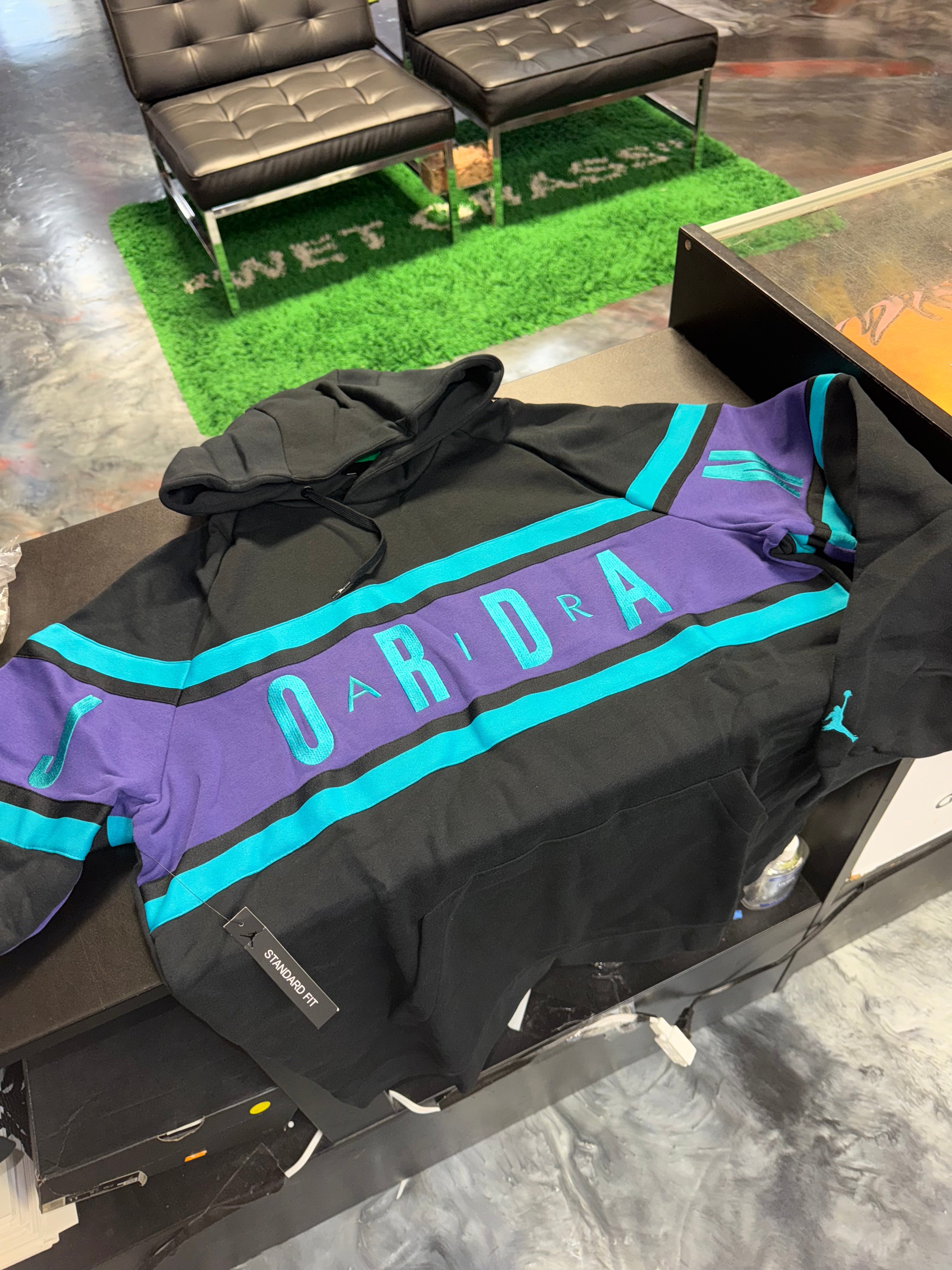 Size XL Air Jordan Hoodie “Aqua” Brand New