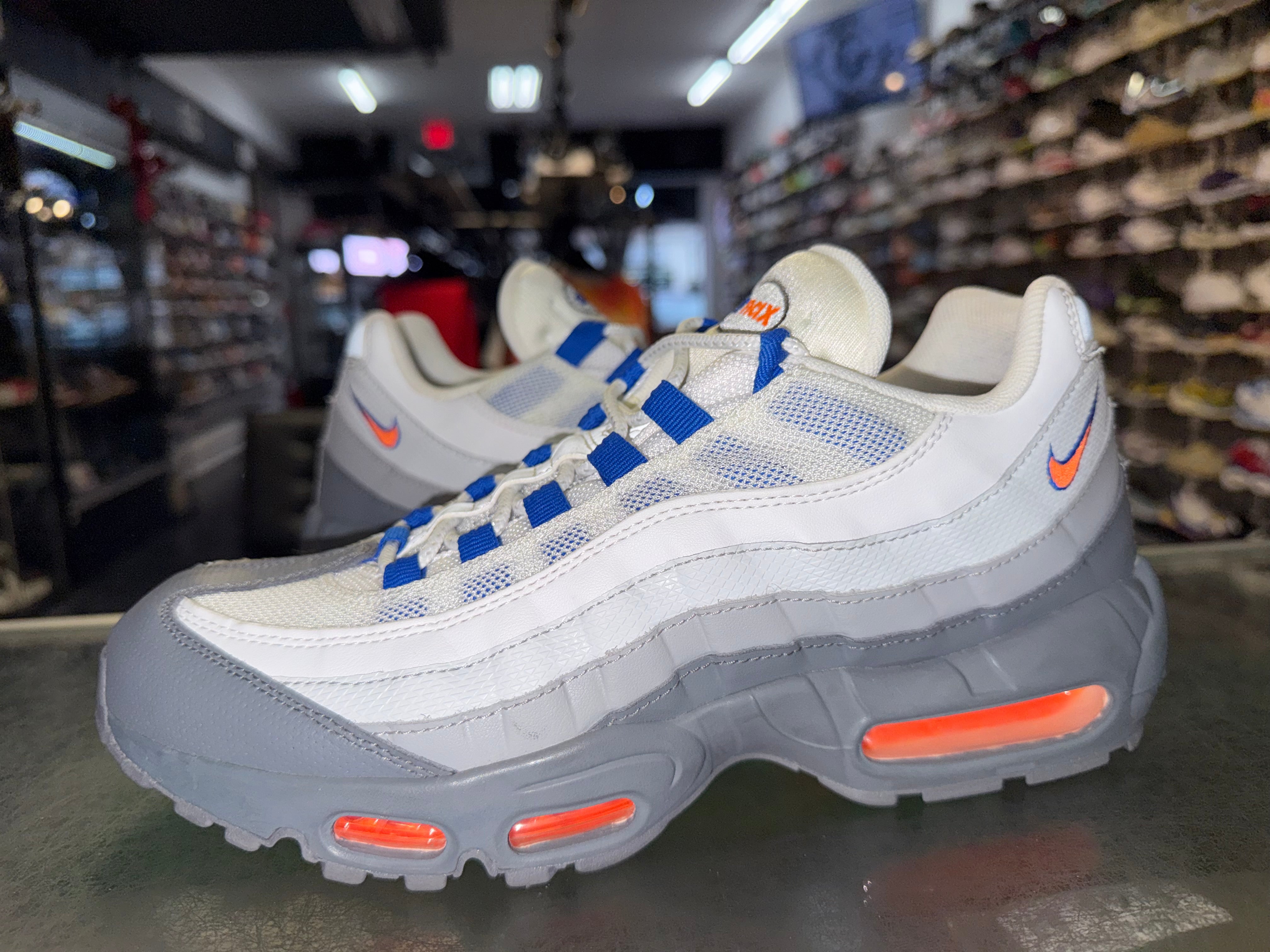 Size 9 Air Max 95 "Cool Grey Total Orange"