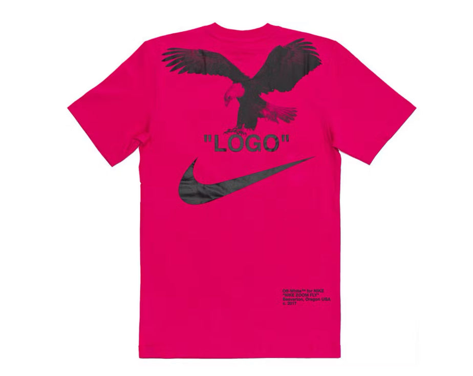 Size L (Fits M) OFF-WHITE Nike NRG A6 Tee “Pink Rush”
