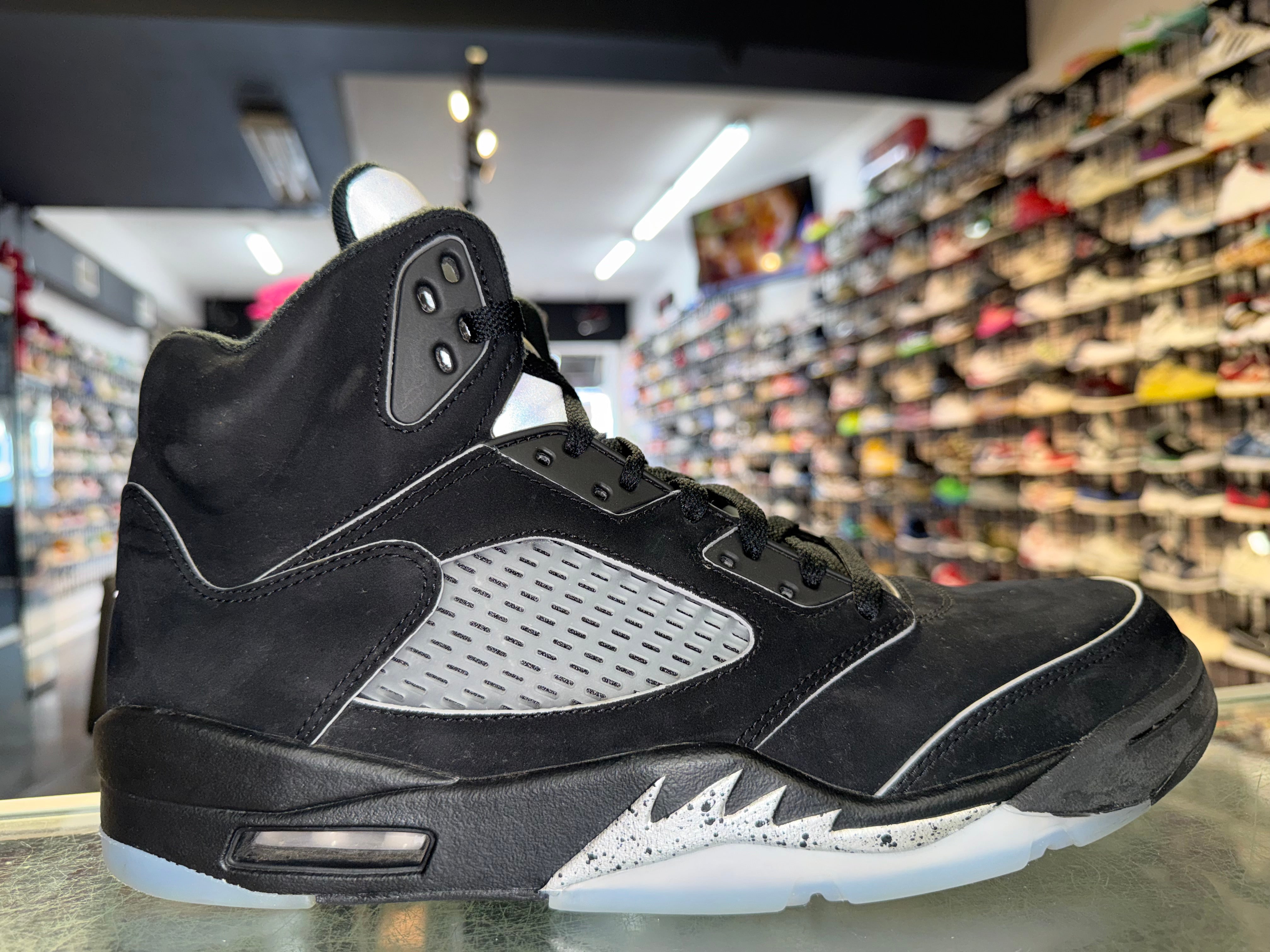 Size 12.5 Air Jordan 5 "Black Metallic Reimagined"