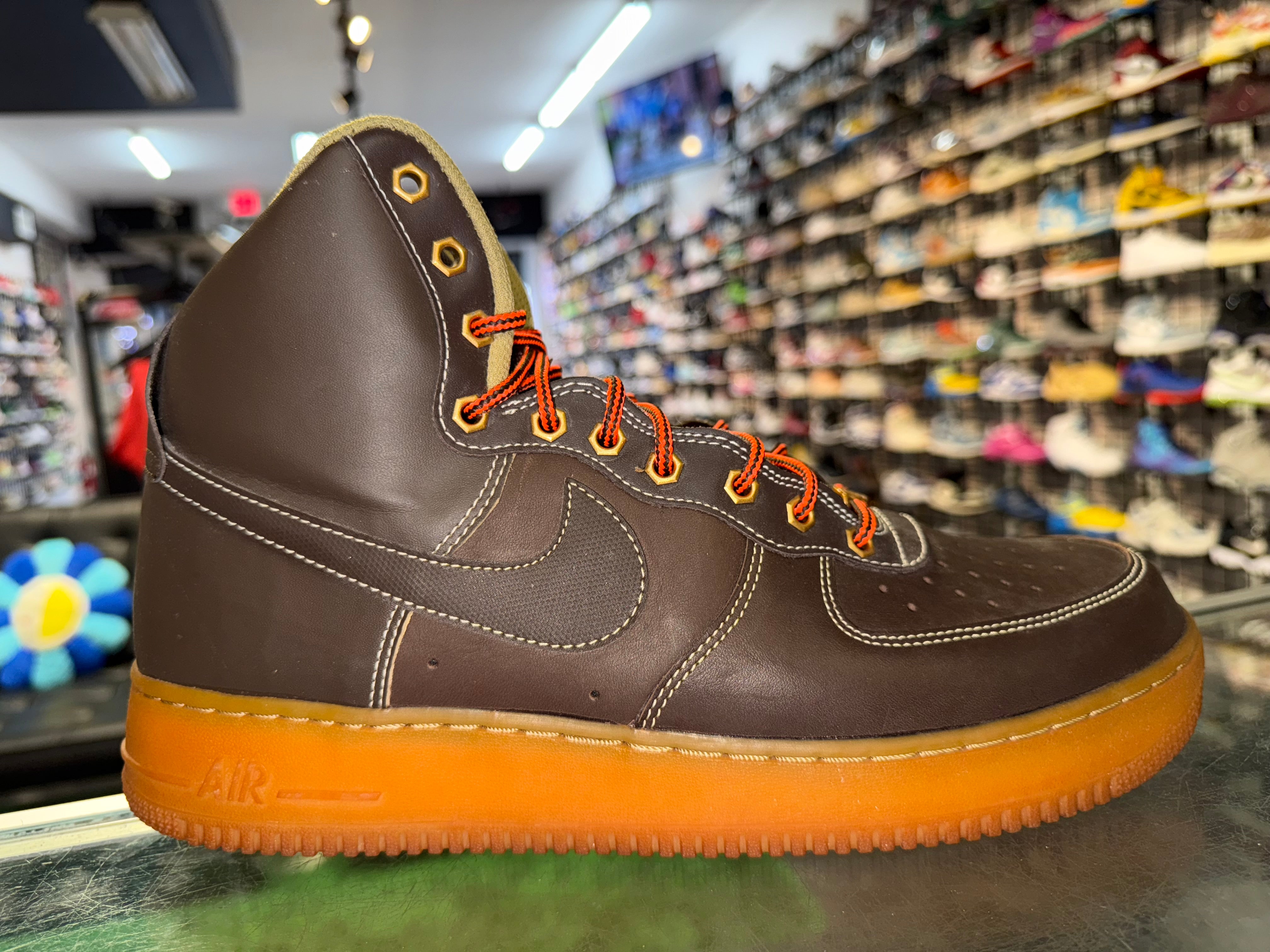 Size 12 Air Forced 1 High "Baroque Brown"