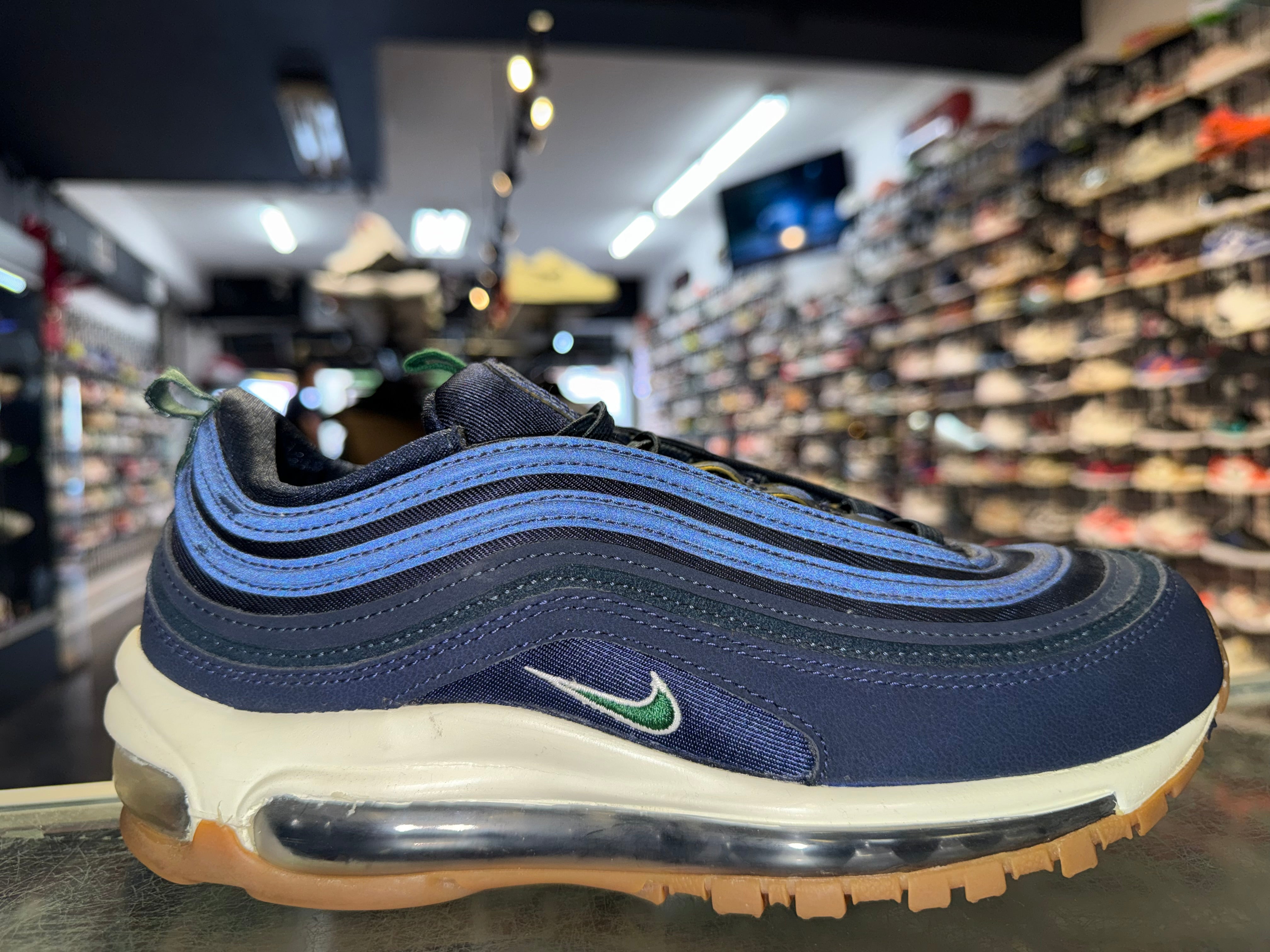 Size 6 (7.5W) Air Max 97 “Navy/Gum”
