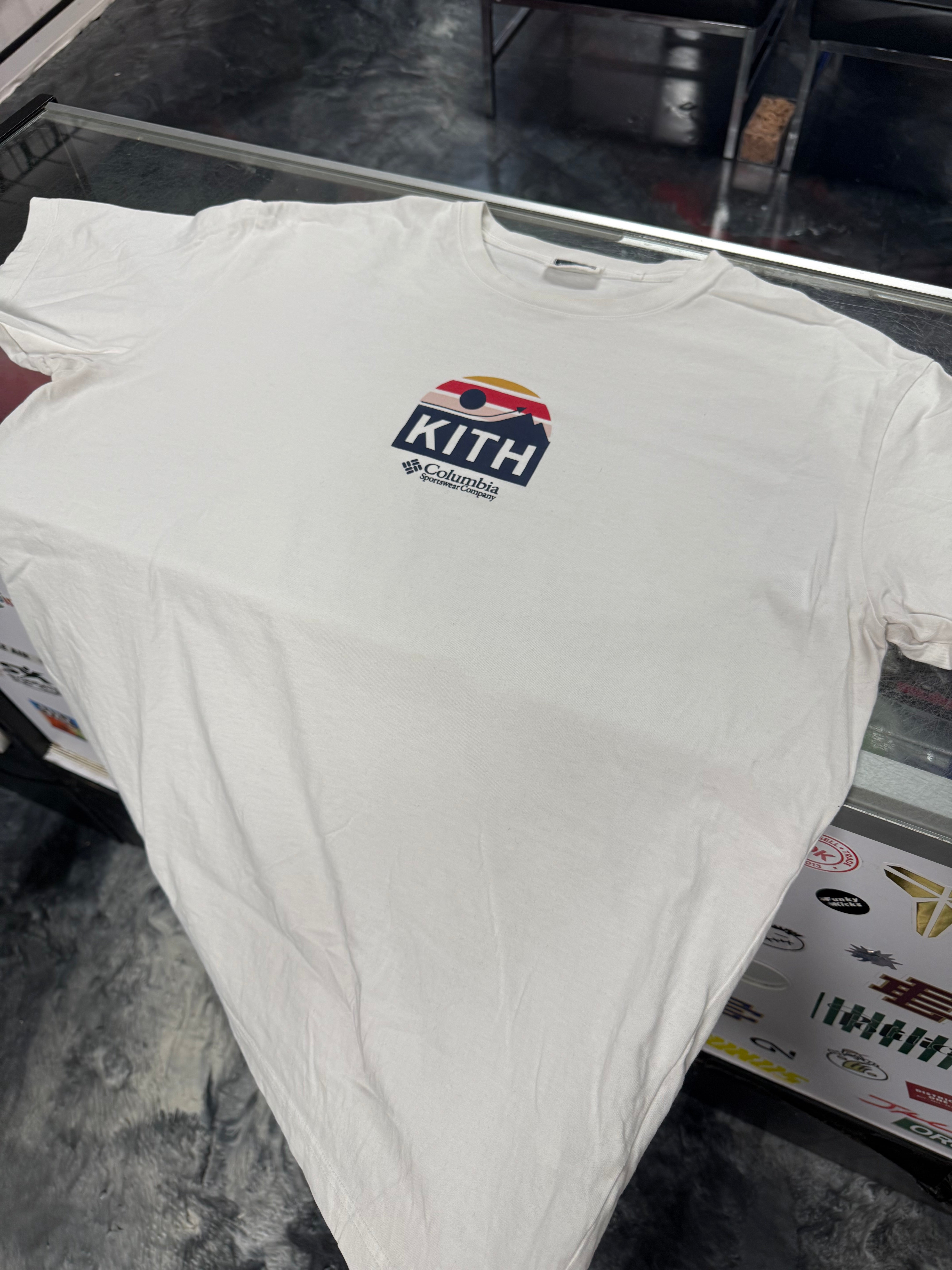 Size L Kith Columbia Rain Tee “White”