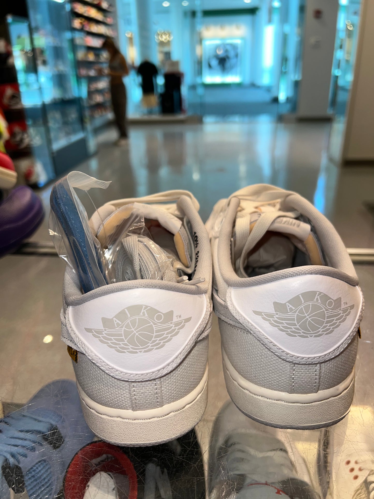 Size 10.5 Air Jordan 1 Low Union “Canvas” Brand New (Mall)