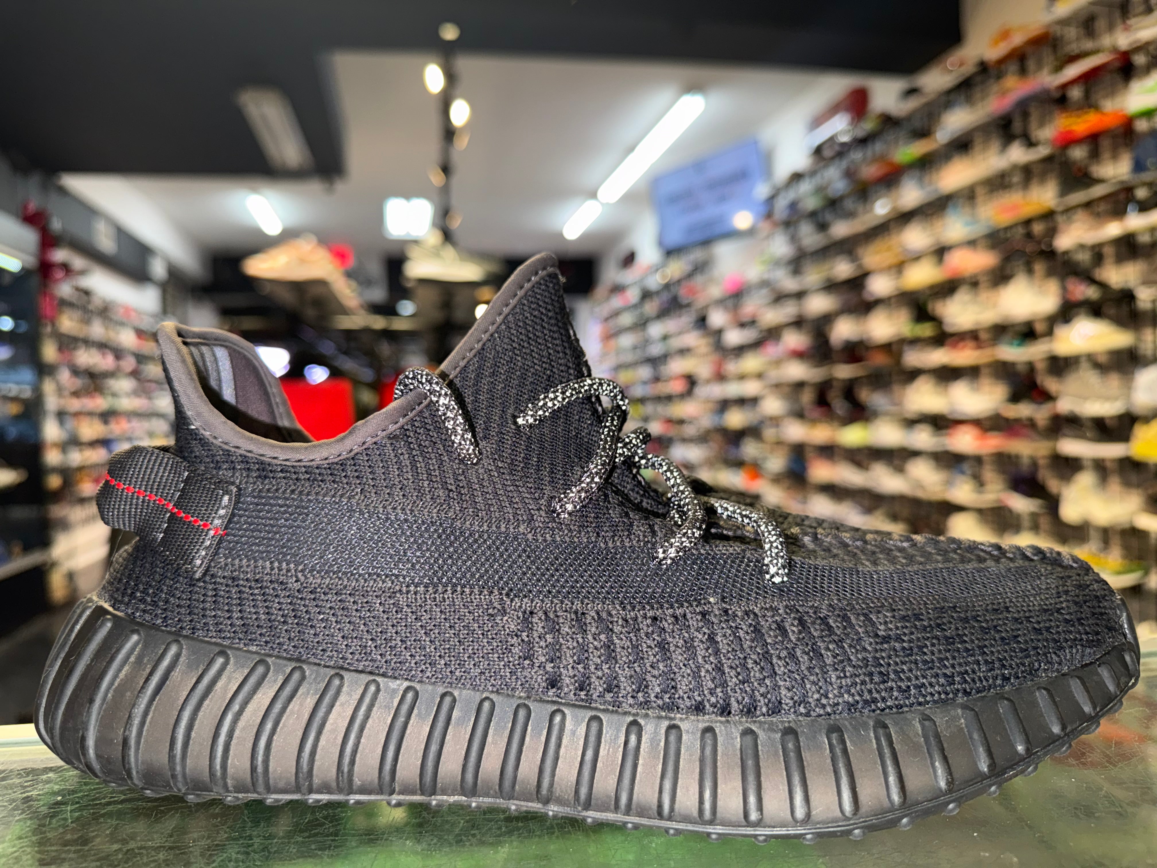 Size 9 Yeezy Boost 350 V2 "Black"