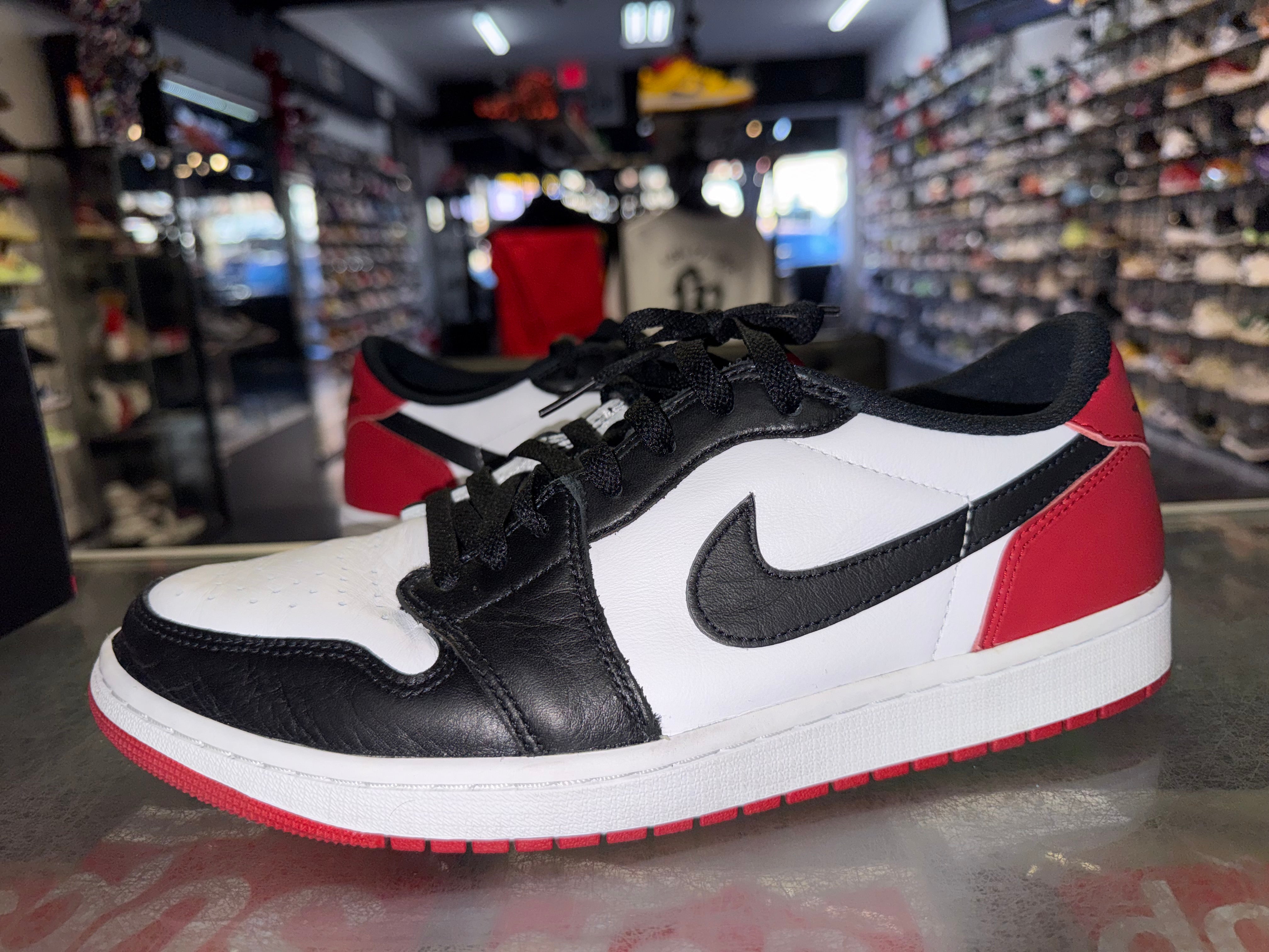 Size 12 Air Jordan 1 Low "Black Toe"