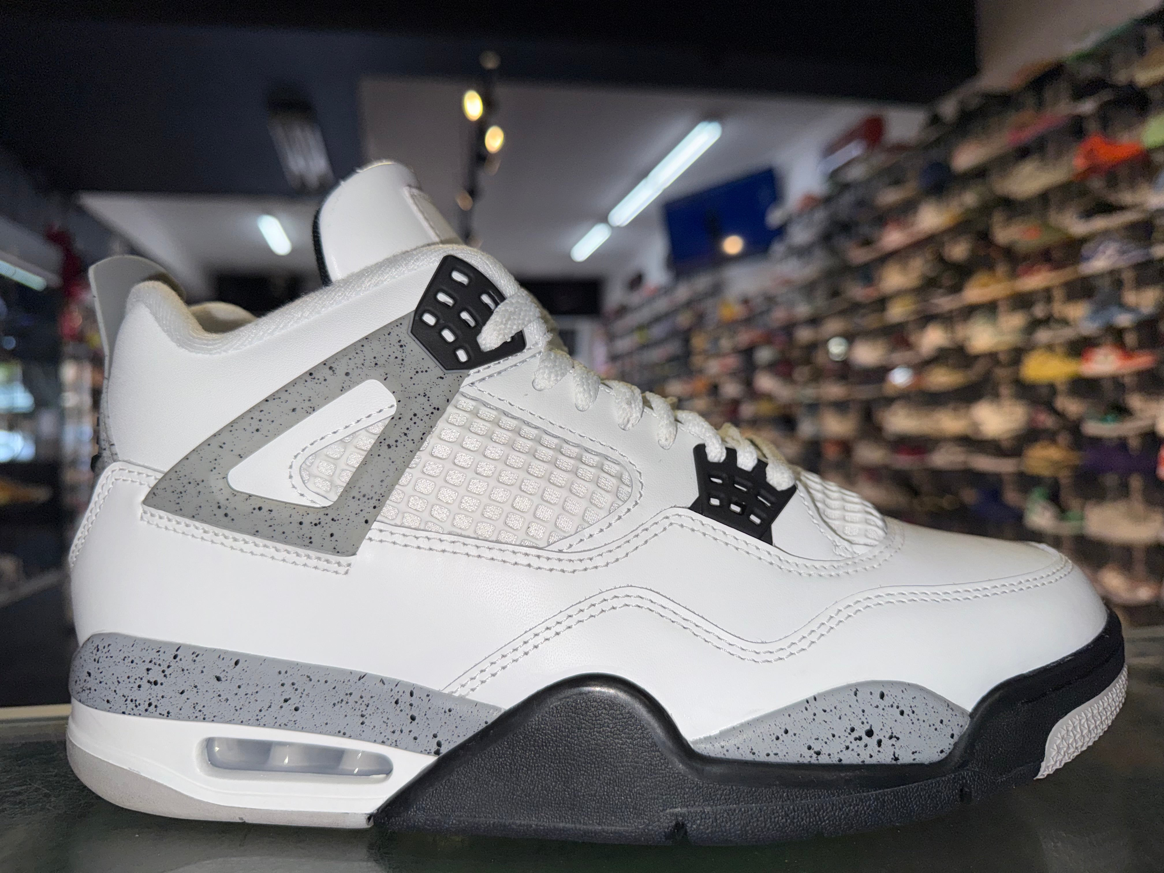 Size 10 Air Jordan 4 "White Cement" 2025