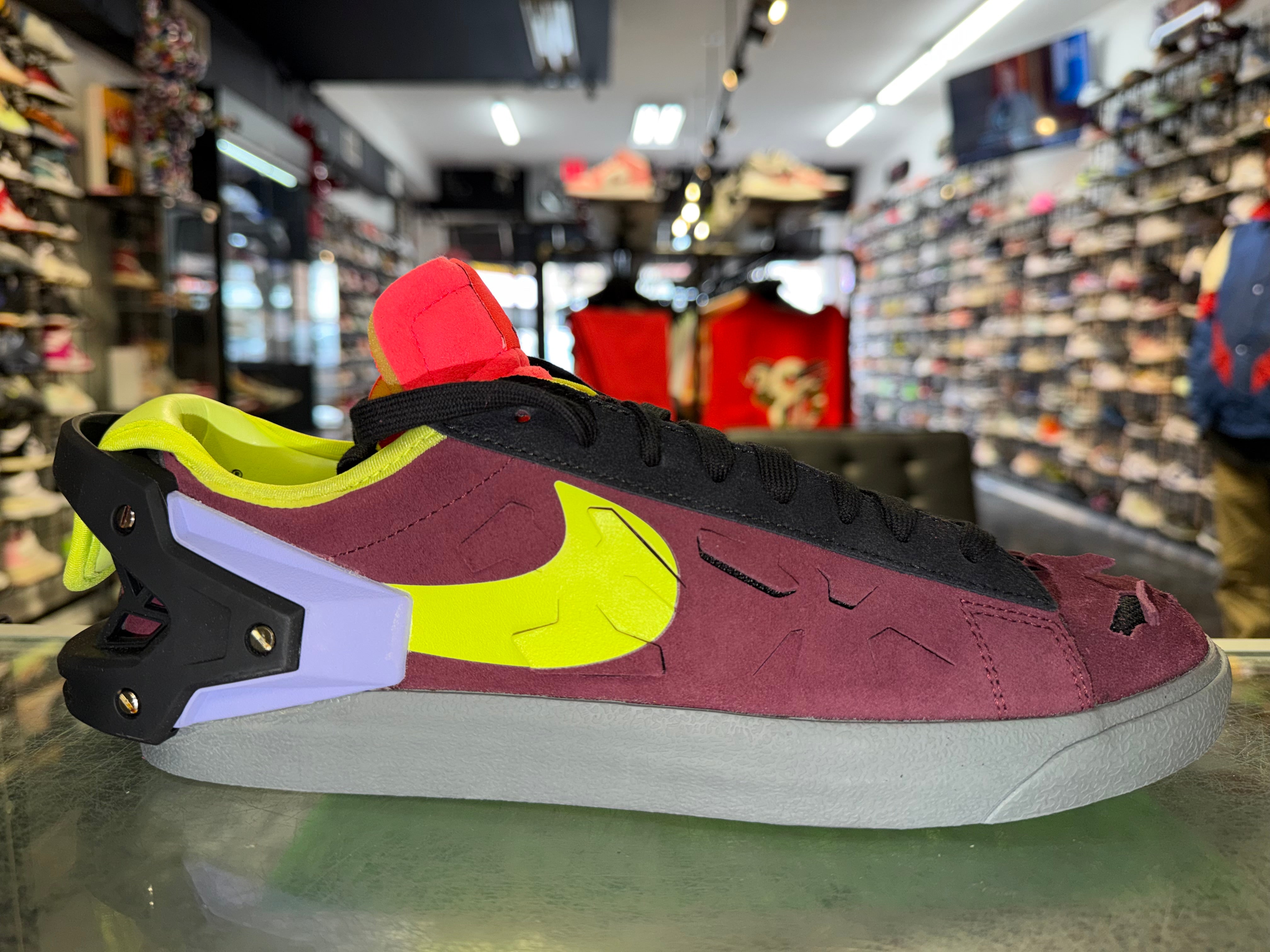 Size 10 Nike Blazer Low Acronym "Night Maroon" Brand New