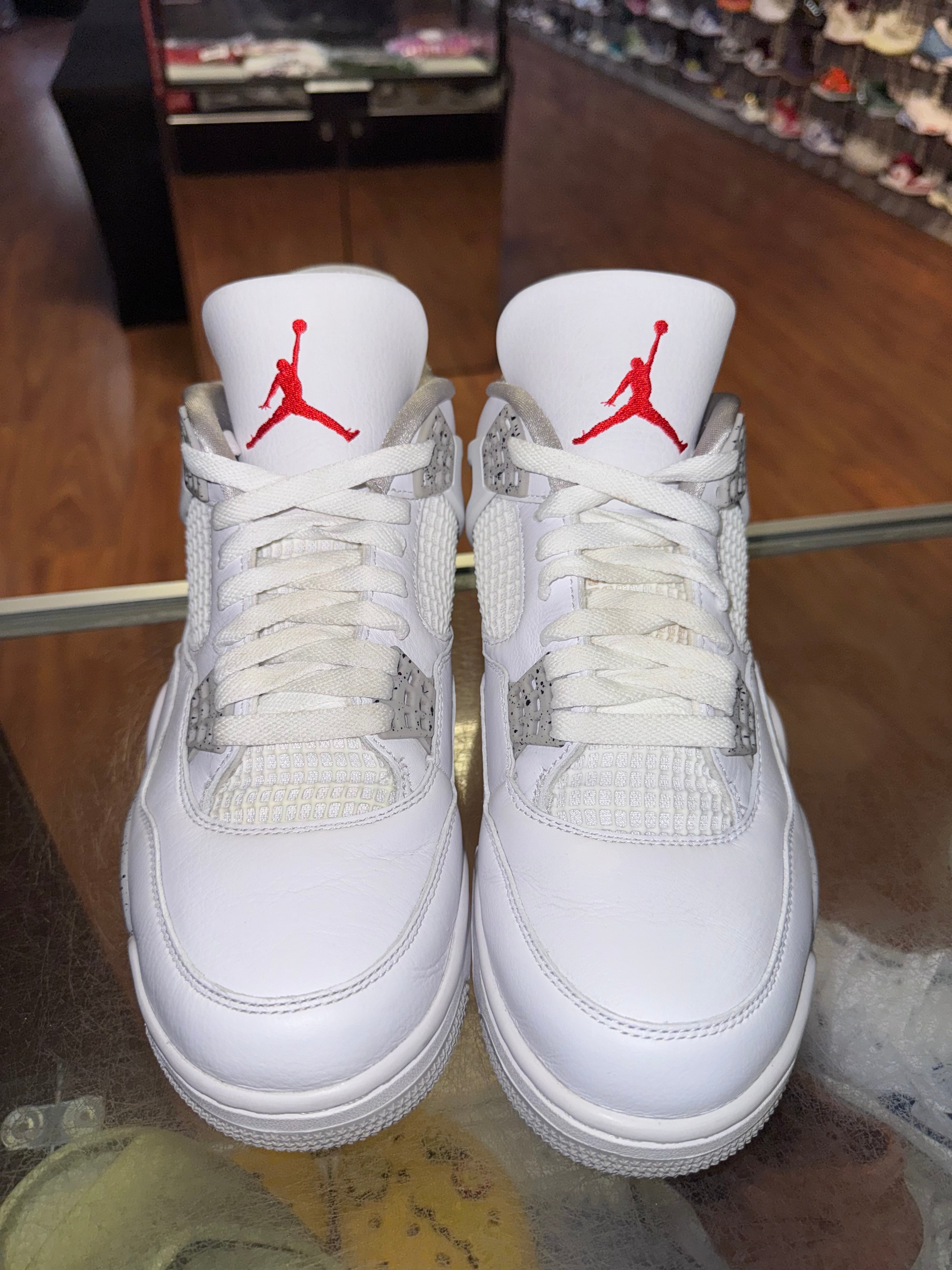 Size 10.5 Air Jordan 4 "White Oreo"