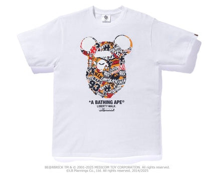 Size XXL Bape Liberty Walk Medicom Toy Tee "White" Brand New
