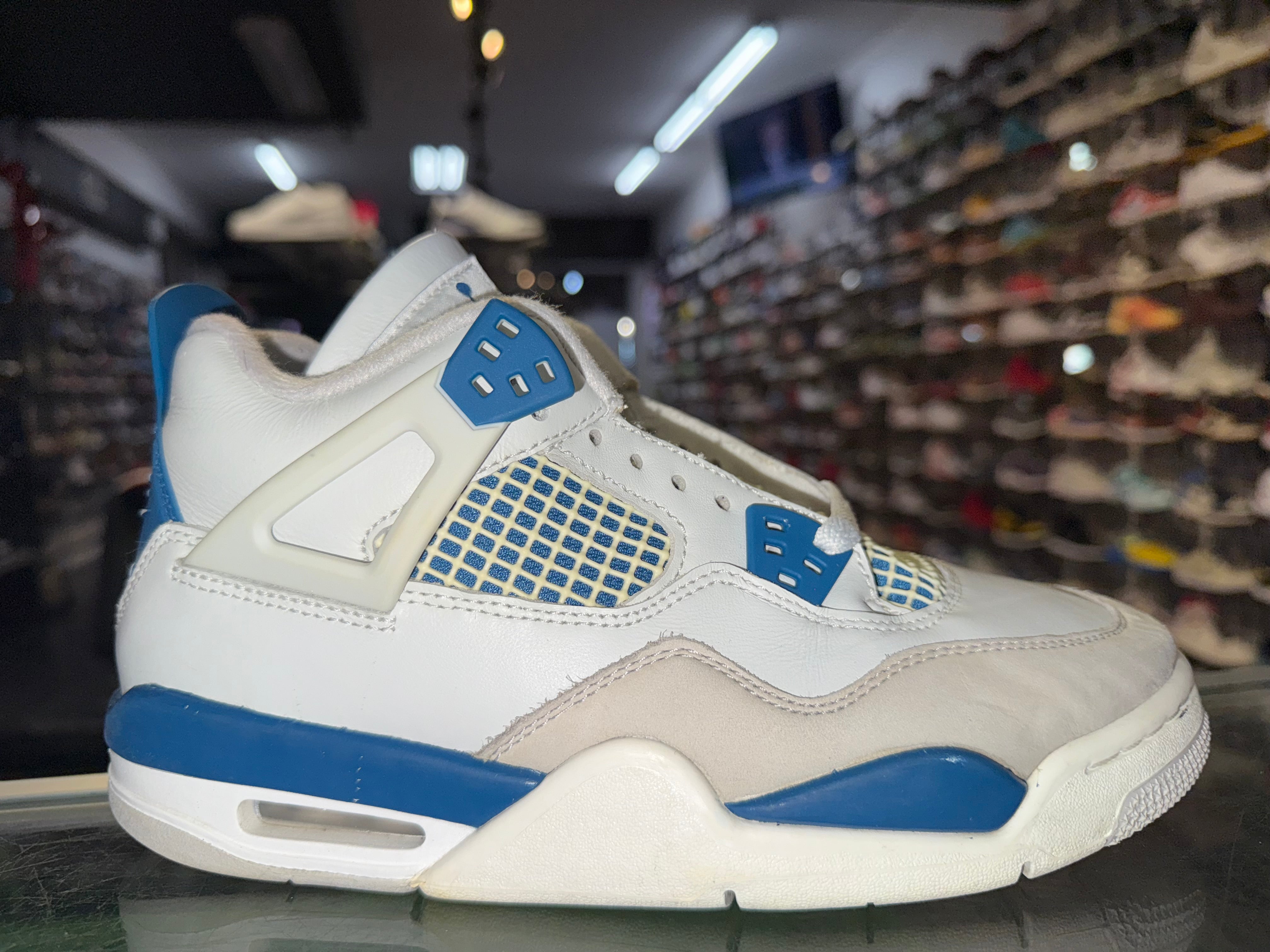 Size 5.5y AJ 4 "Military Blue" - NB