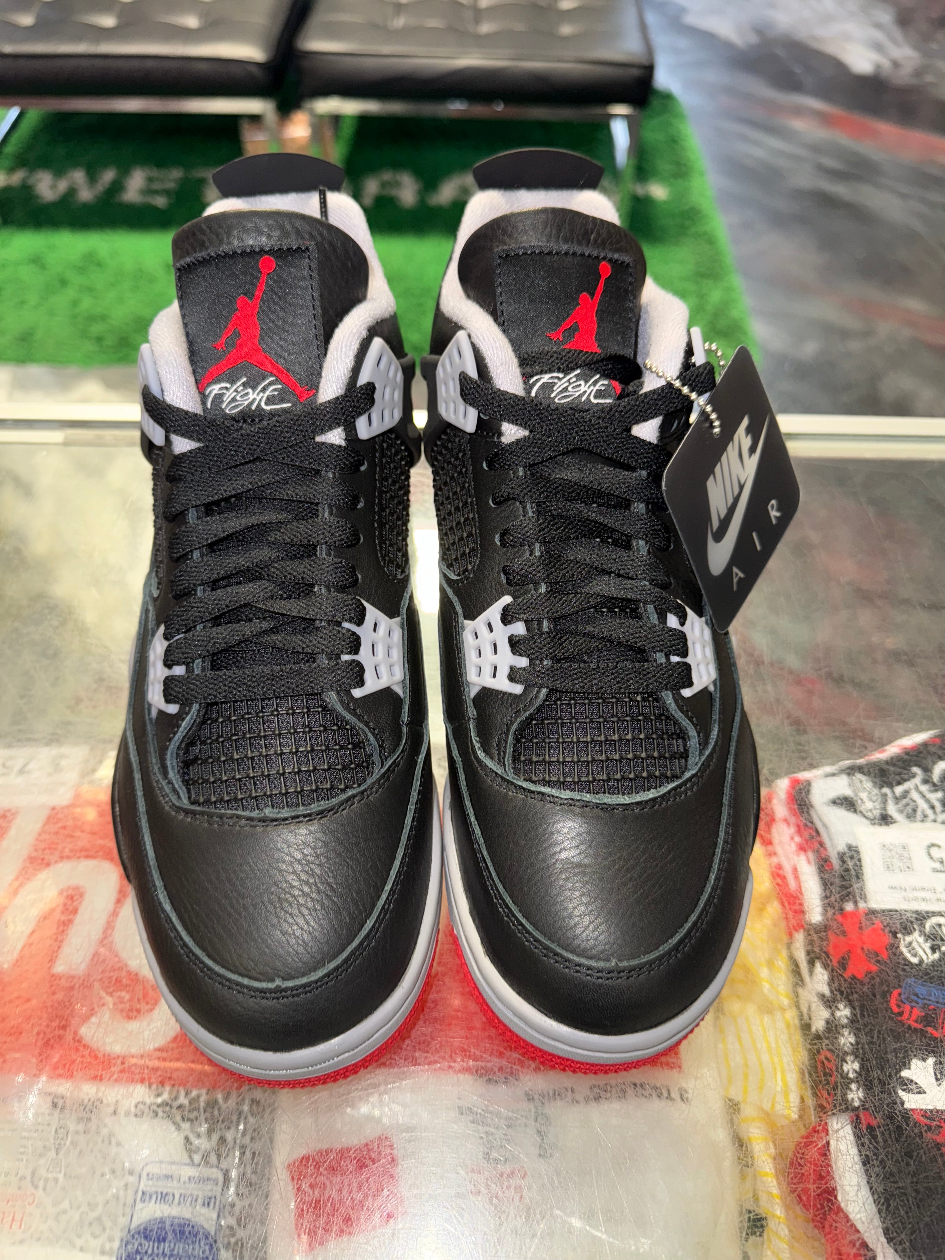 Size 8 Air Jordan 4 “Bred Reimagined” Brand New