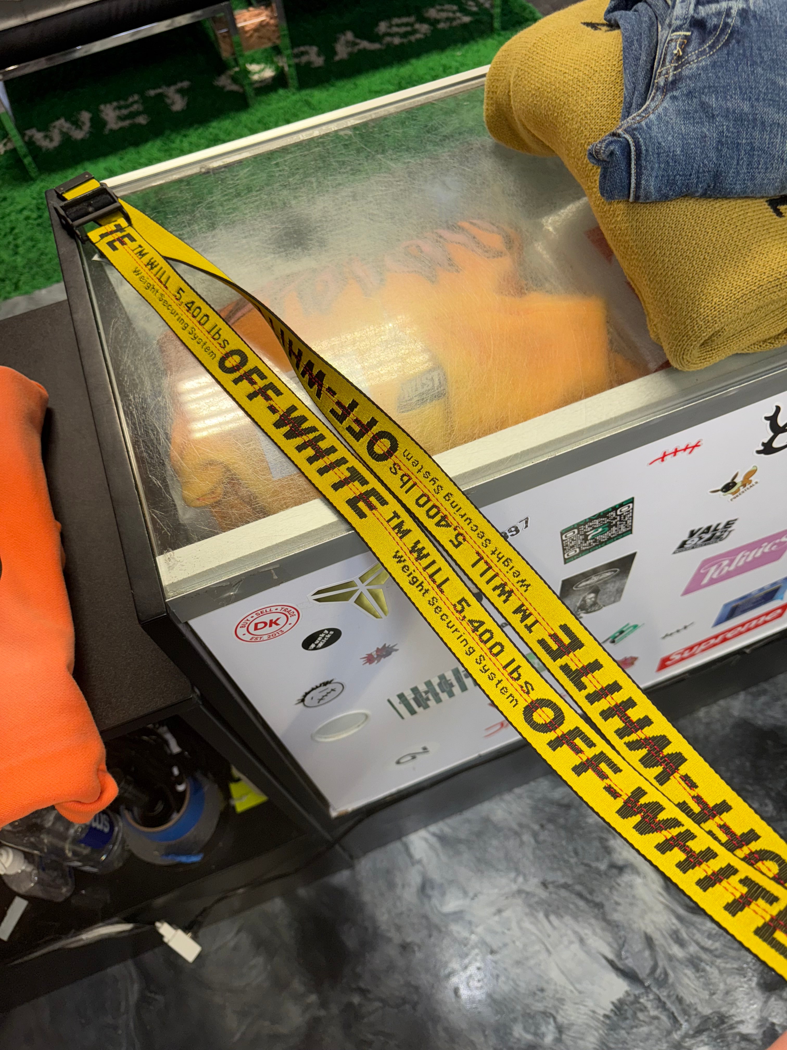 Size OS Off White Industrial Belt “Yellow”