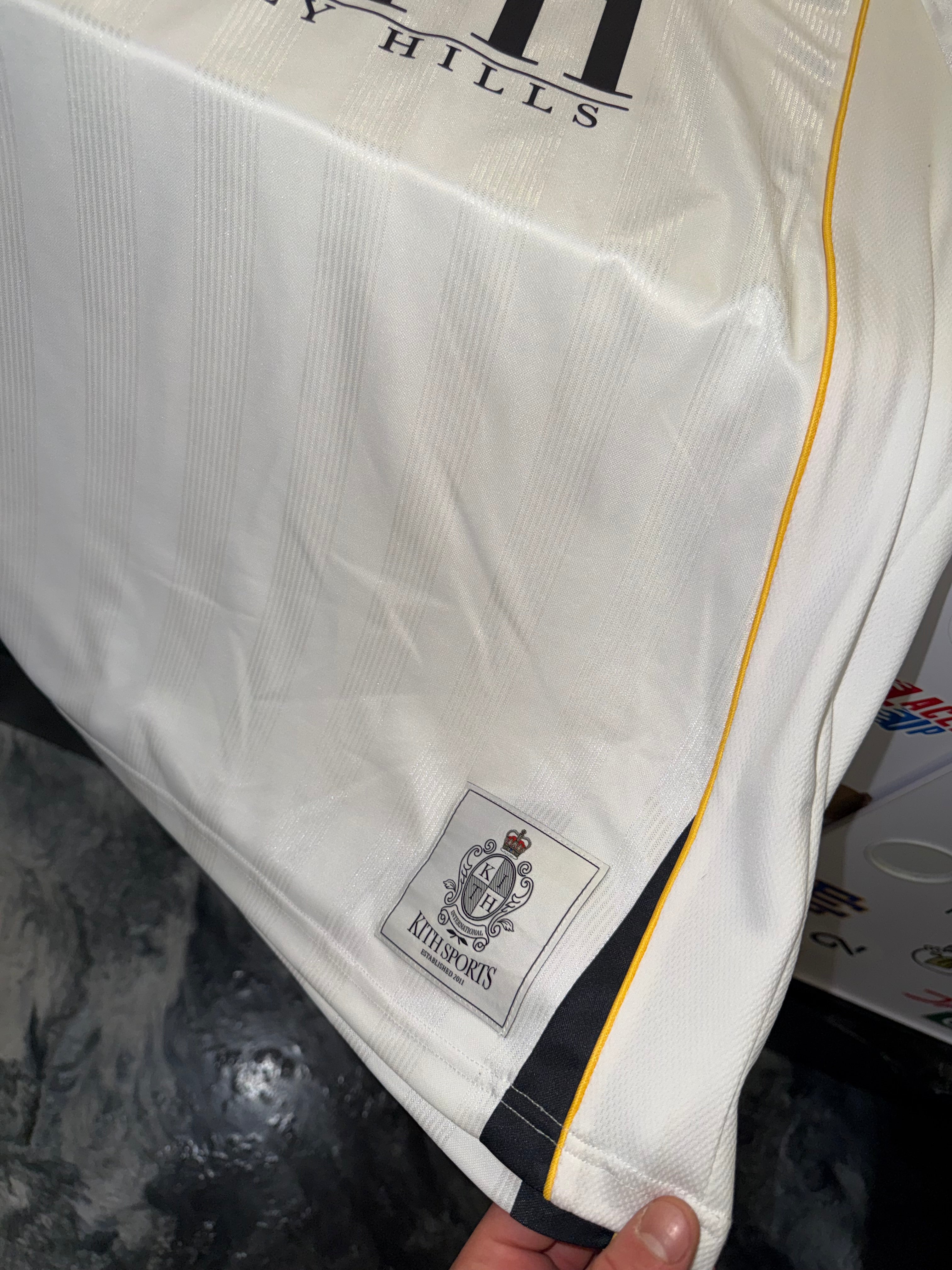 Size XL Kith Beverly Hills Jersey Tee “White/Black” – Direct Kicks