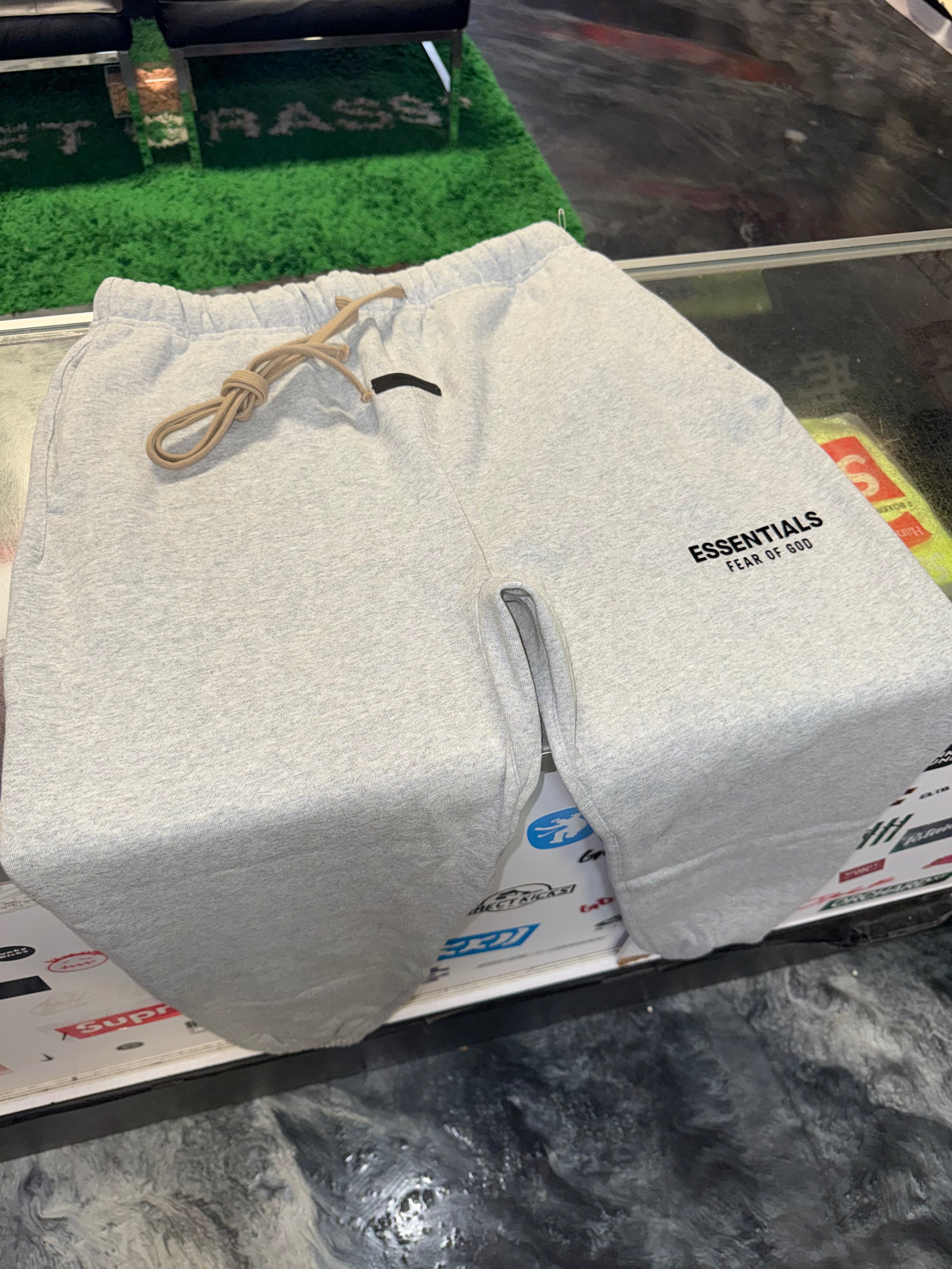 Size S (Fits M) Essentials FOG Sweatpants “Heather Grey” Brand New