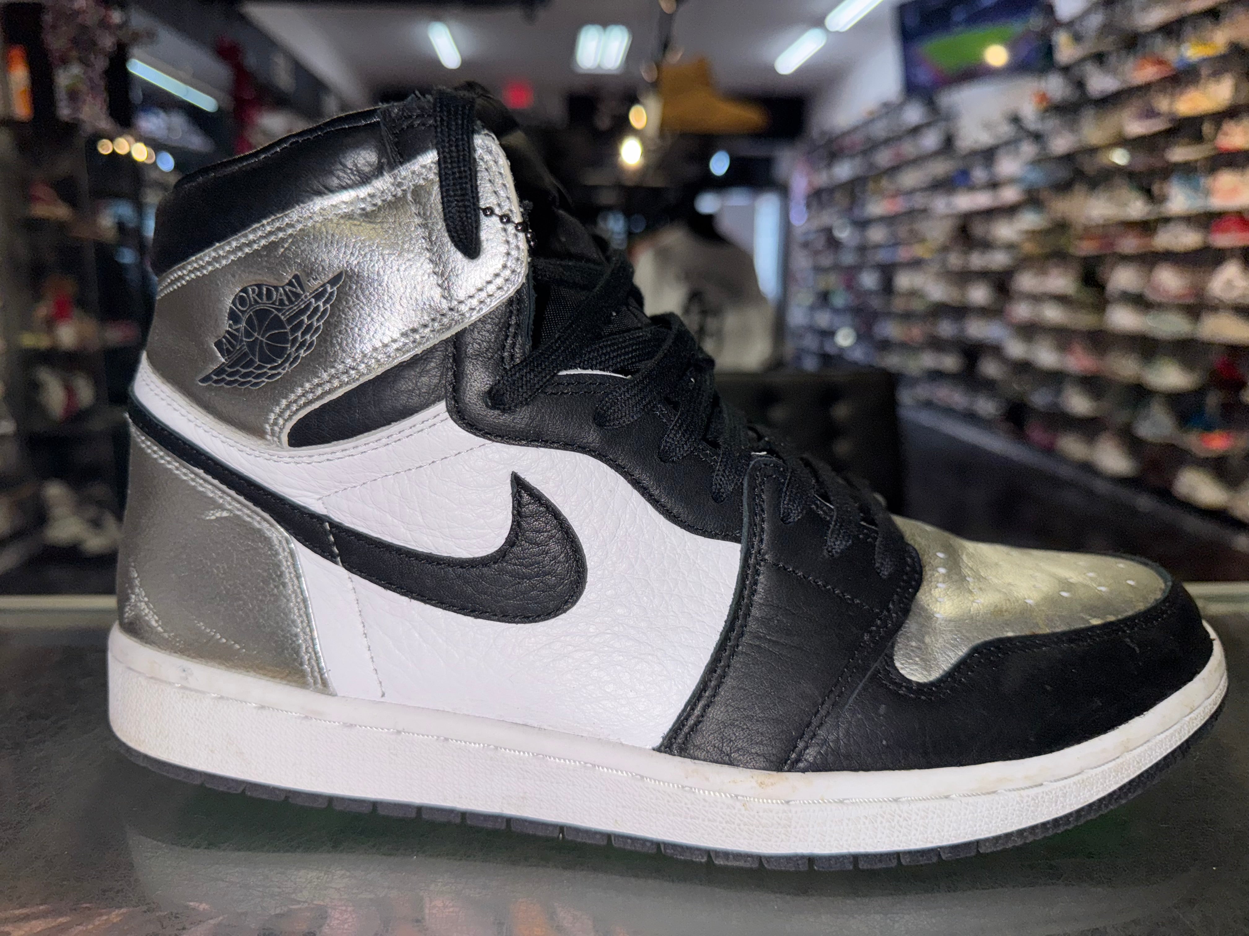 Size 10.5 (12W) Air Jordan 1 "Silver Toe"