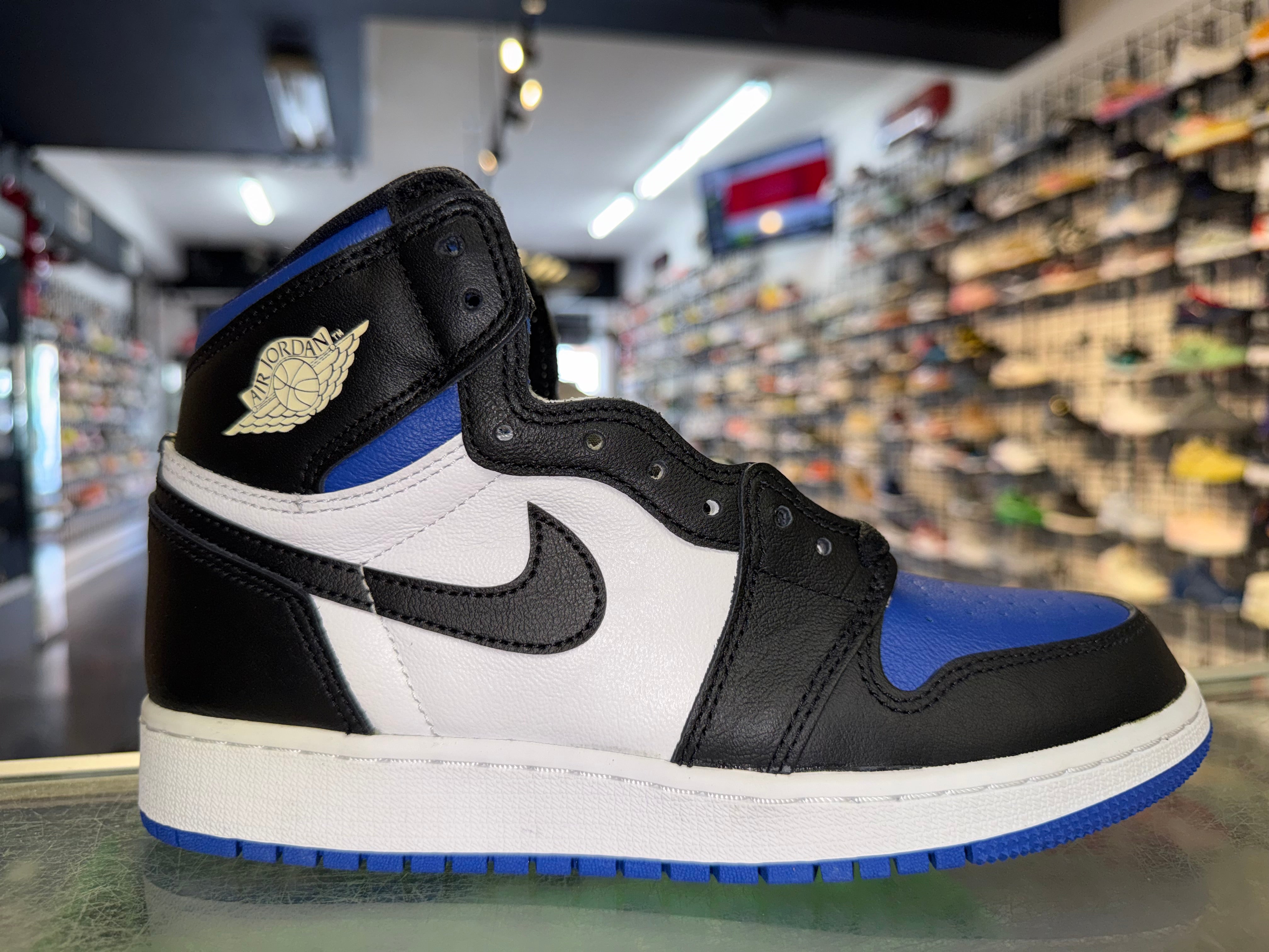 Size 5y Air Jordan 1 "Royal Toe" Brand New