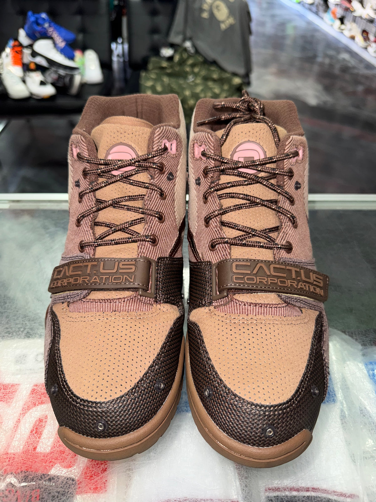 Air Trainer 1 Travis Scott Wheat sneaker, worn 1x, size 9 – view 3