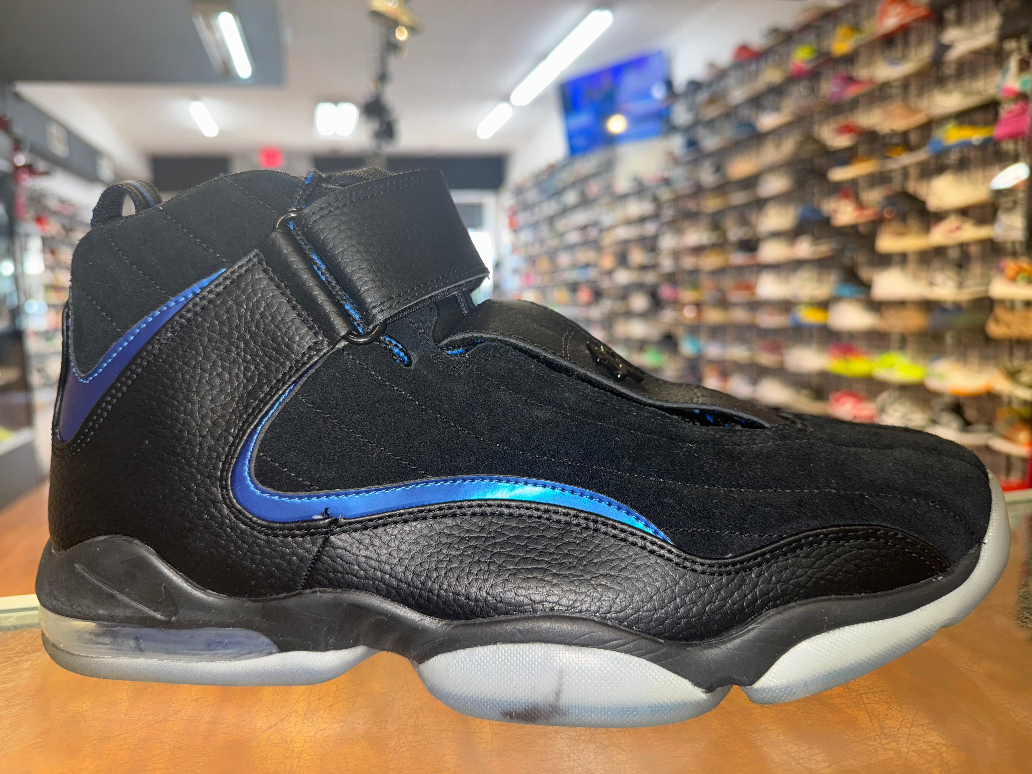 Size 13 Air Penny IV "Black Atlantic Blue"