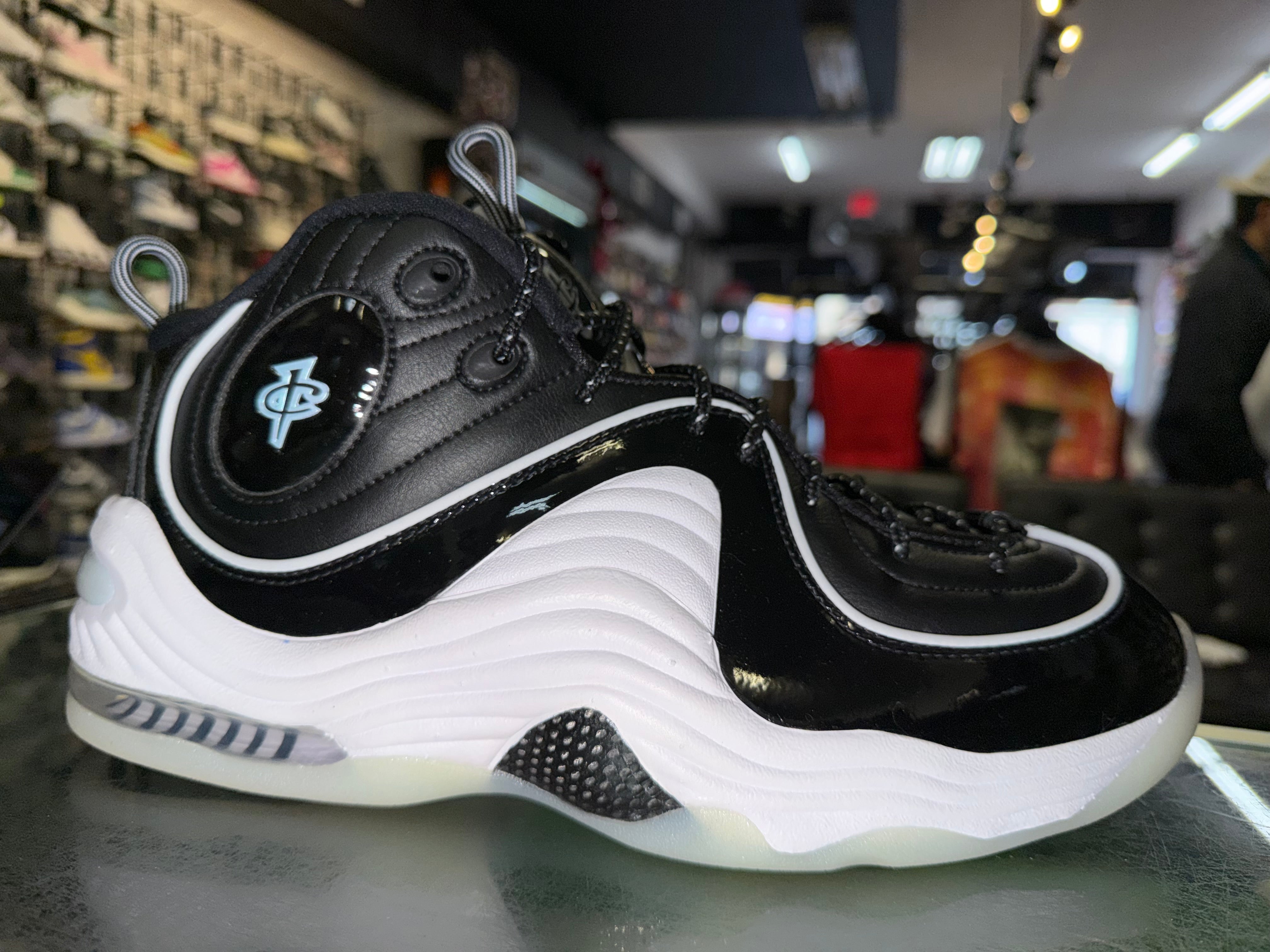 Size 12 Air Penny 2 "Black Patent Football Grey" Brand New