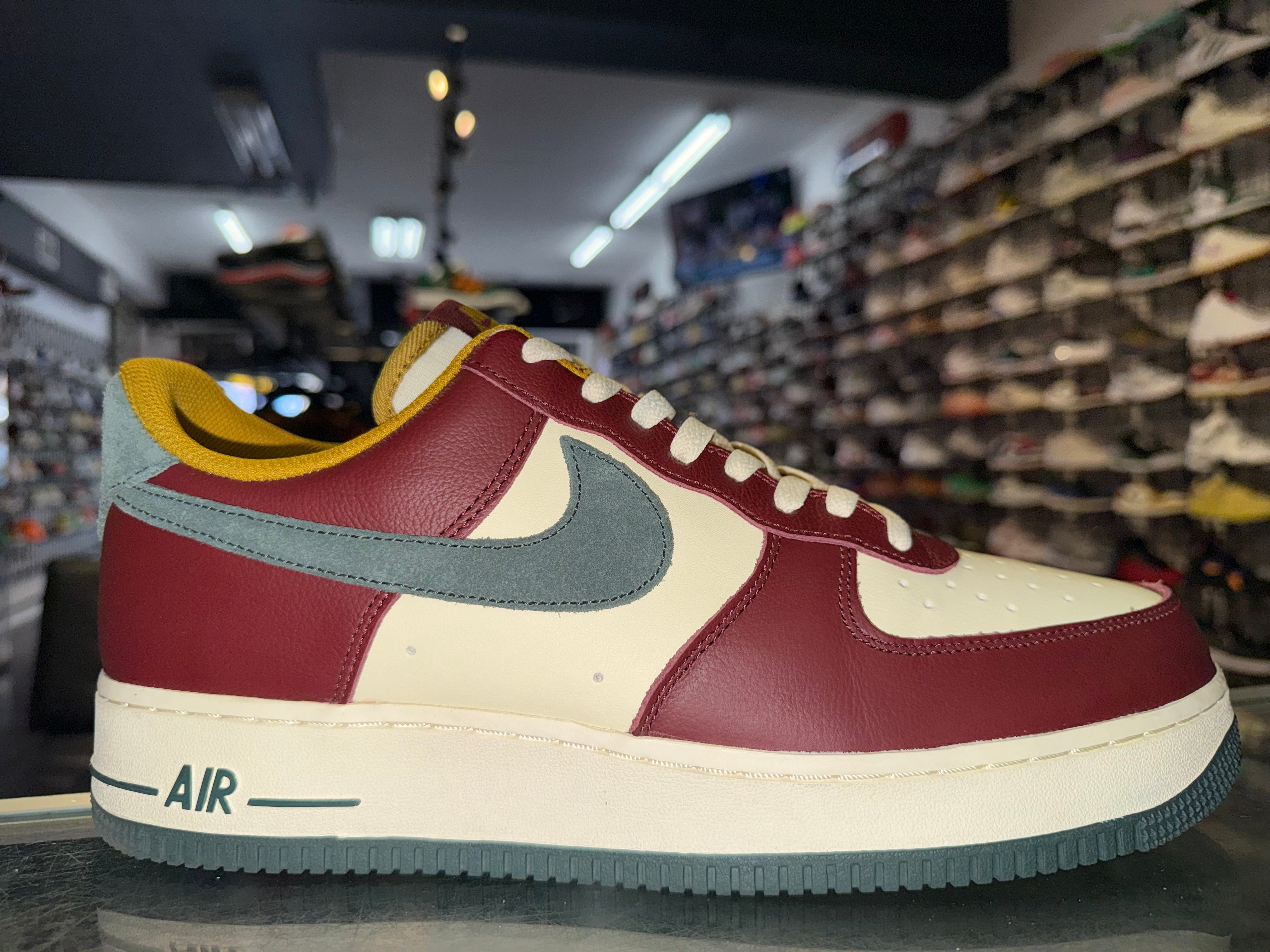 Size 12 Air Force 1 "Dark Red Vintage Green"