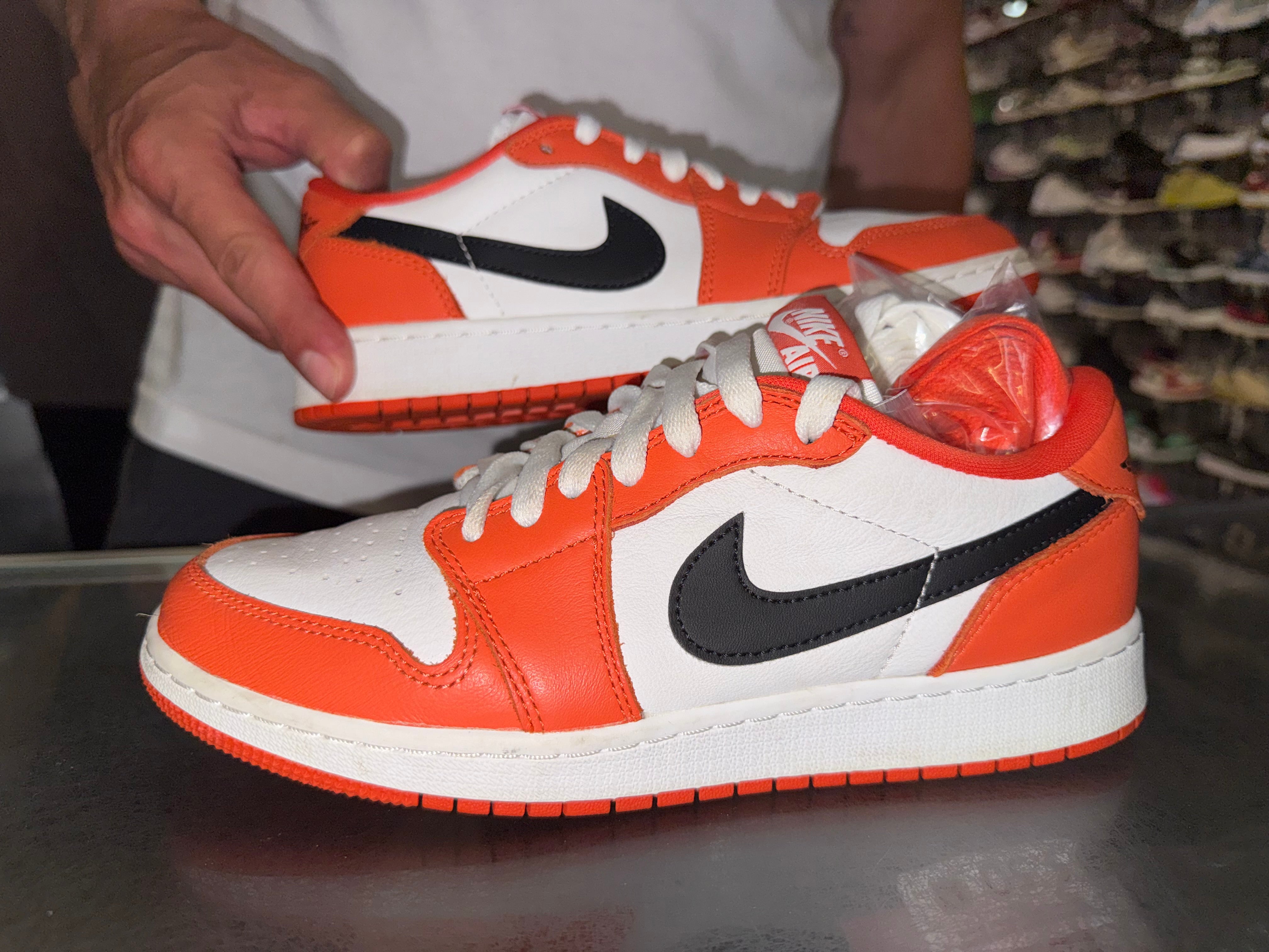 Size 6.5y Air Jordan 1 Low “Starfish”