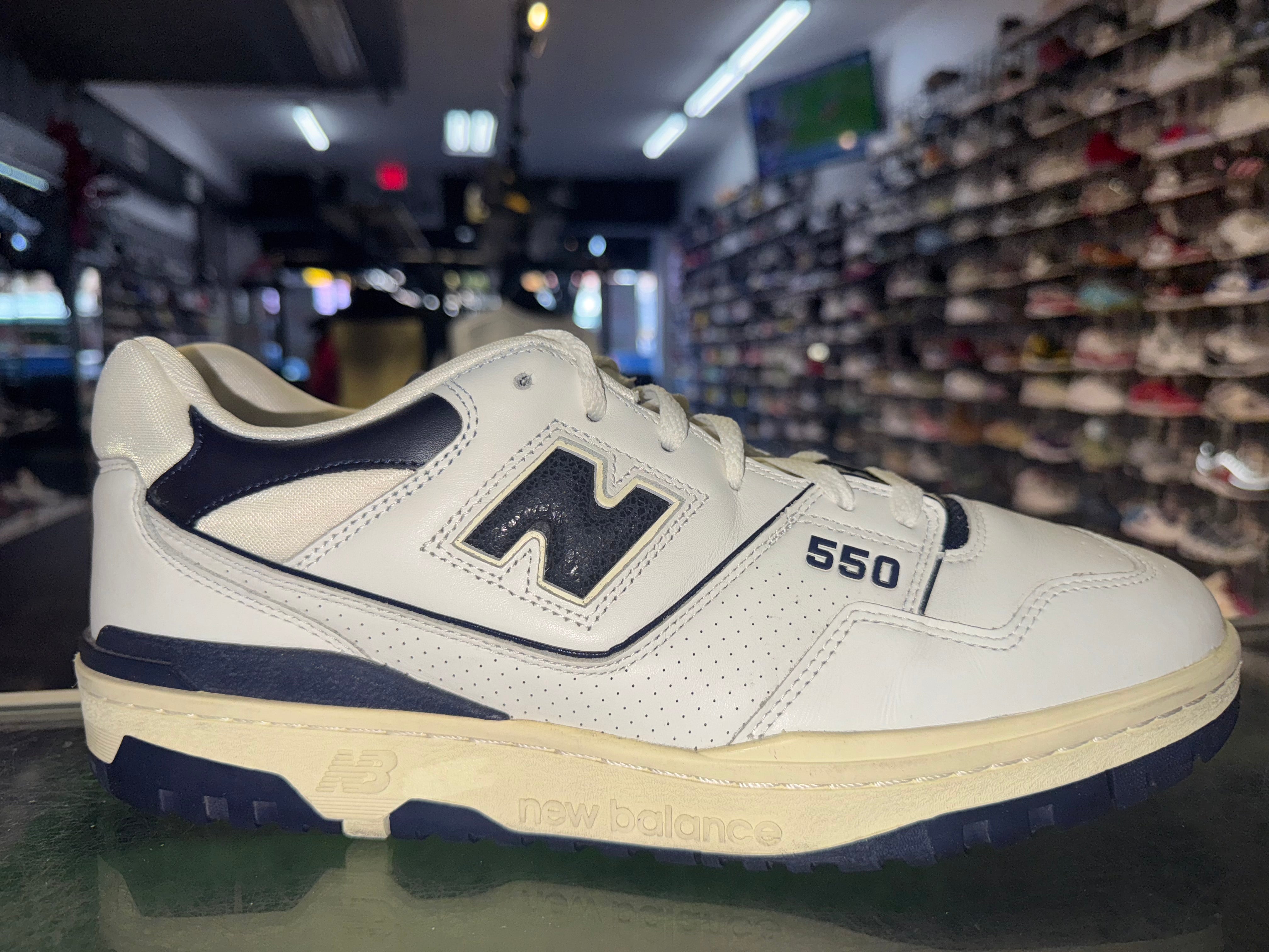 Size 13 New Balance 550 Aime Leon Dore "White Navy"
