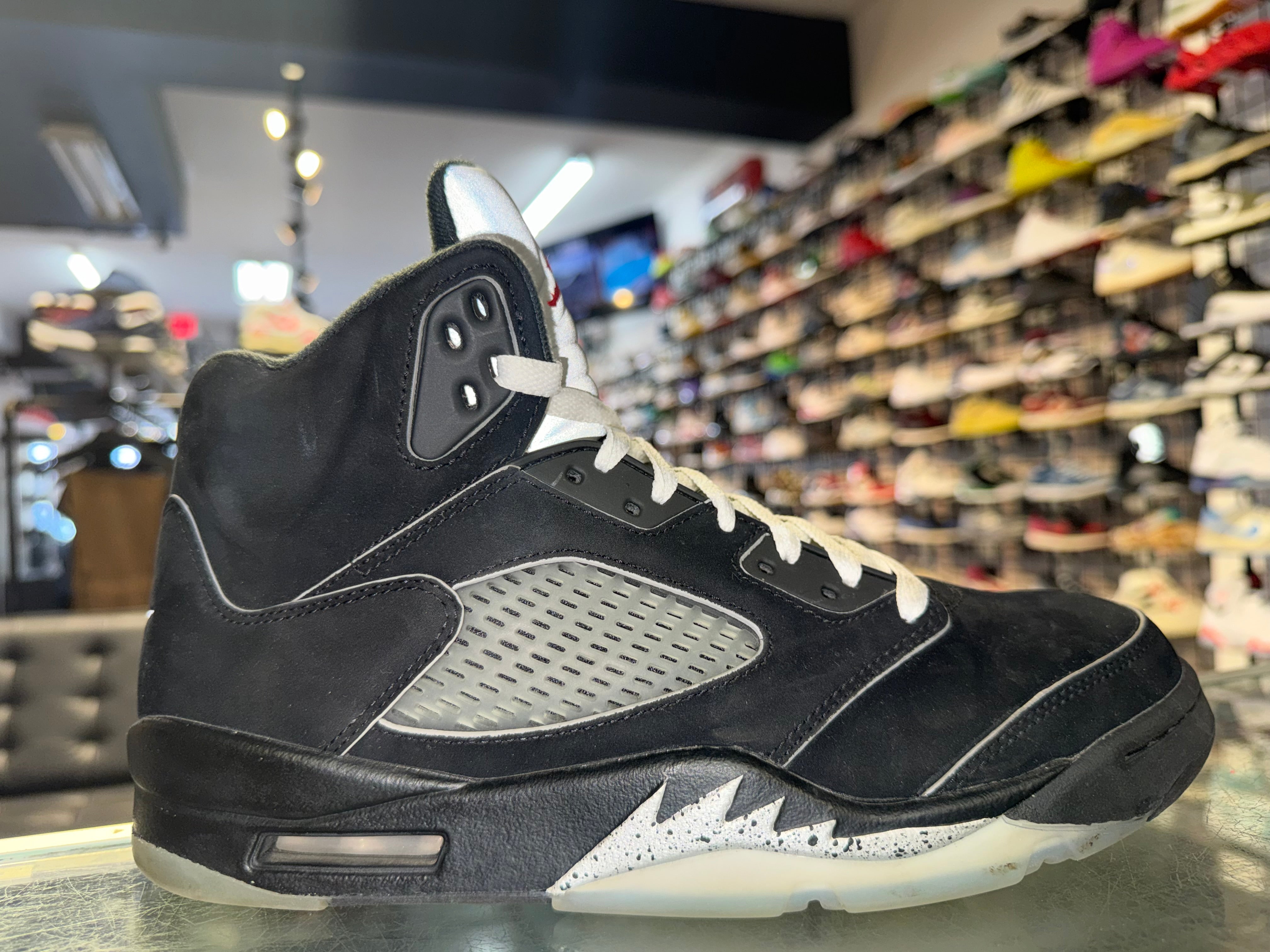 Size 8.5 Air Jordan 5 "Black Metallic Reimagined"