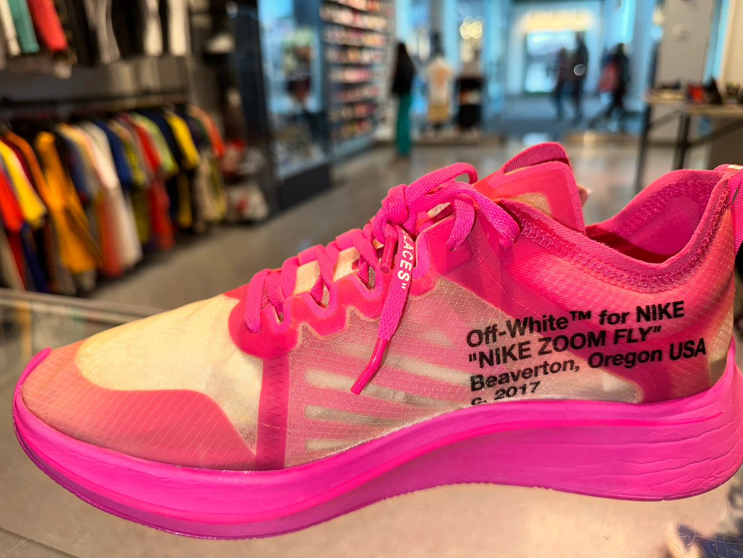 Size 10.5 Zoom Fly Off-White “Pink” Worn 1x (Mall)