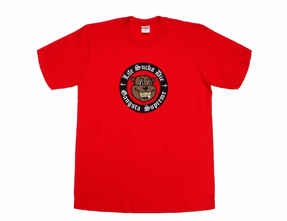 Size M Supreme Life Sucks Tee “Red” Brand New