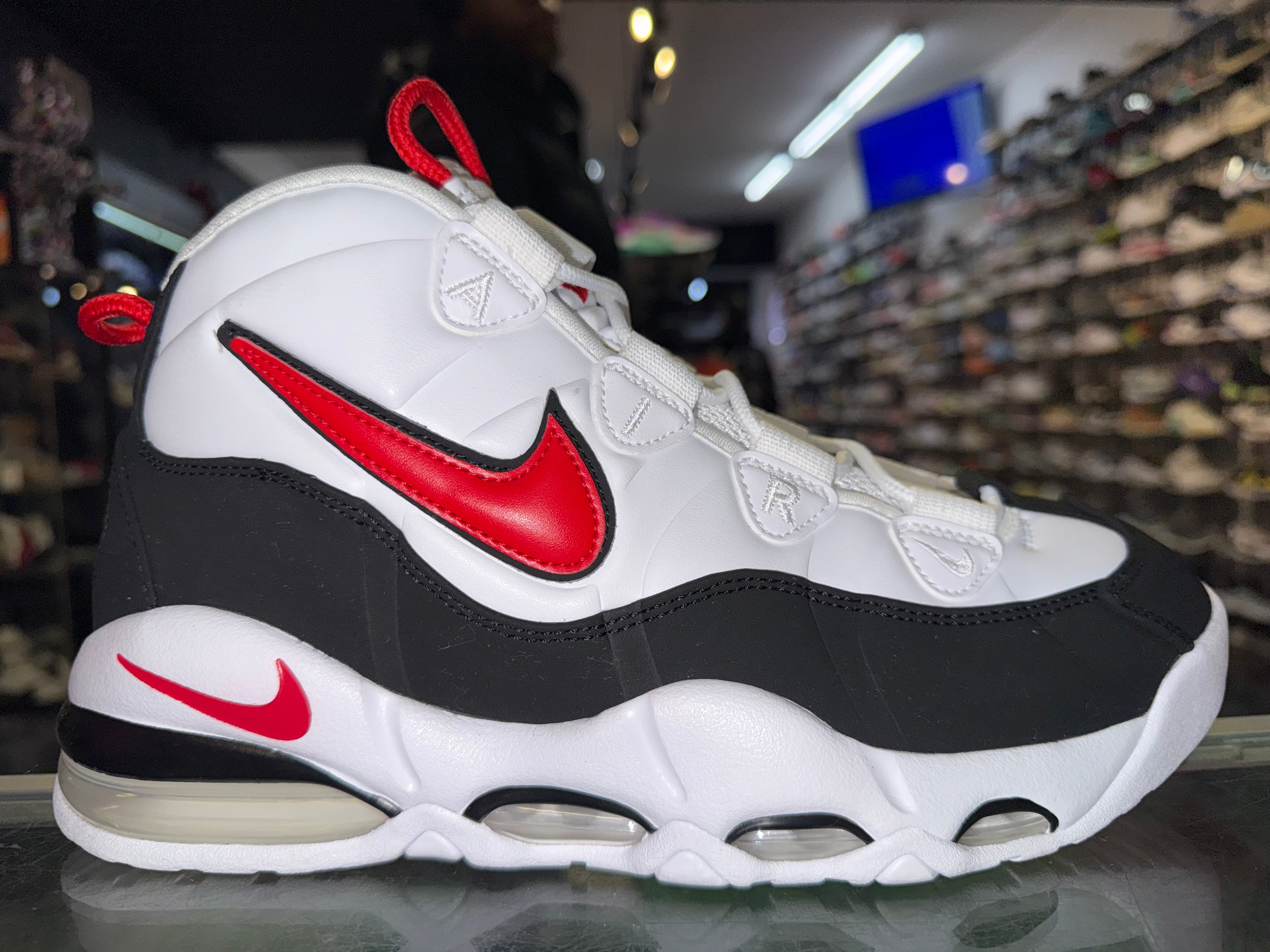 Size 9 Air Max Uptempo 95 "White Black Red"