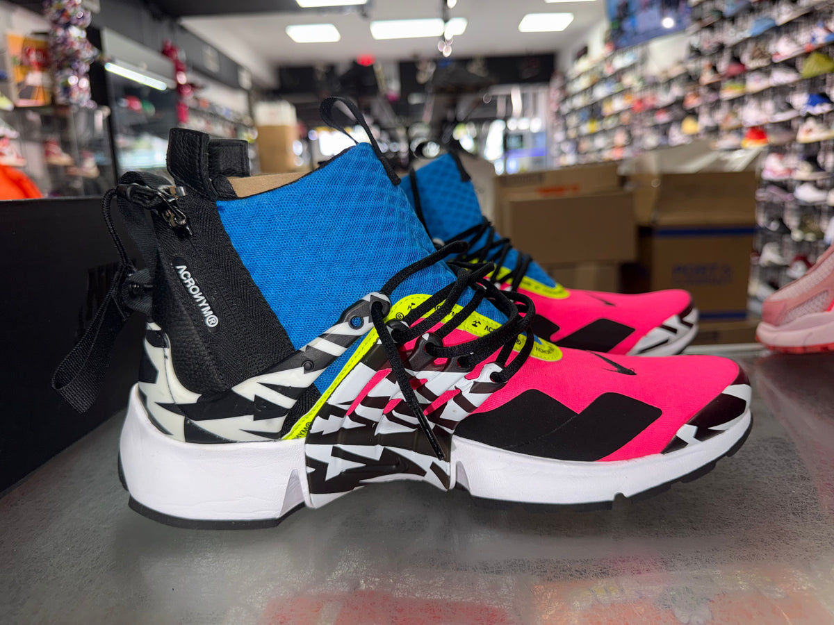 Air Presto Mid Acronym Racer Pink sneaker, pre-owned, size 10 – view 3