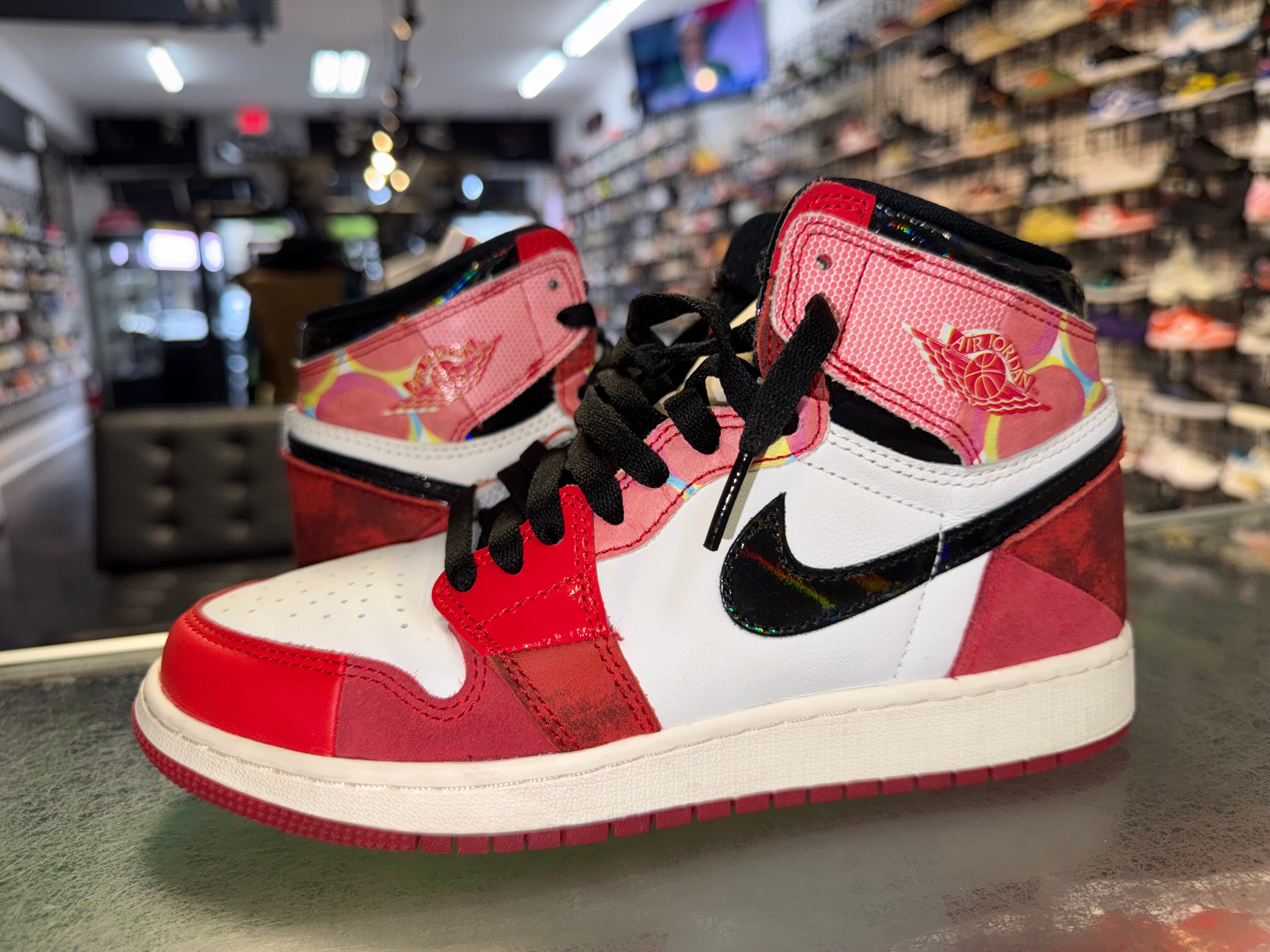 Size 6y Air Jordan 1 “Across the Spider-Verse”