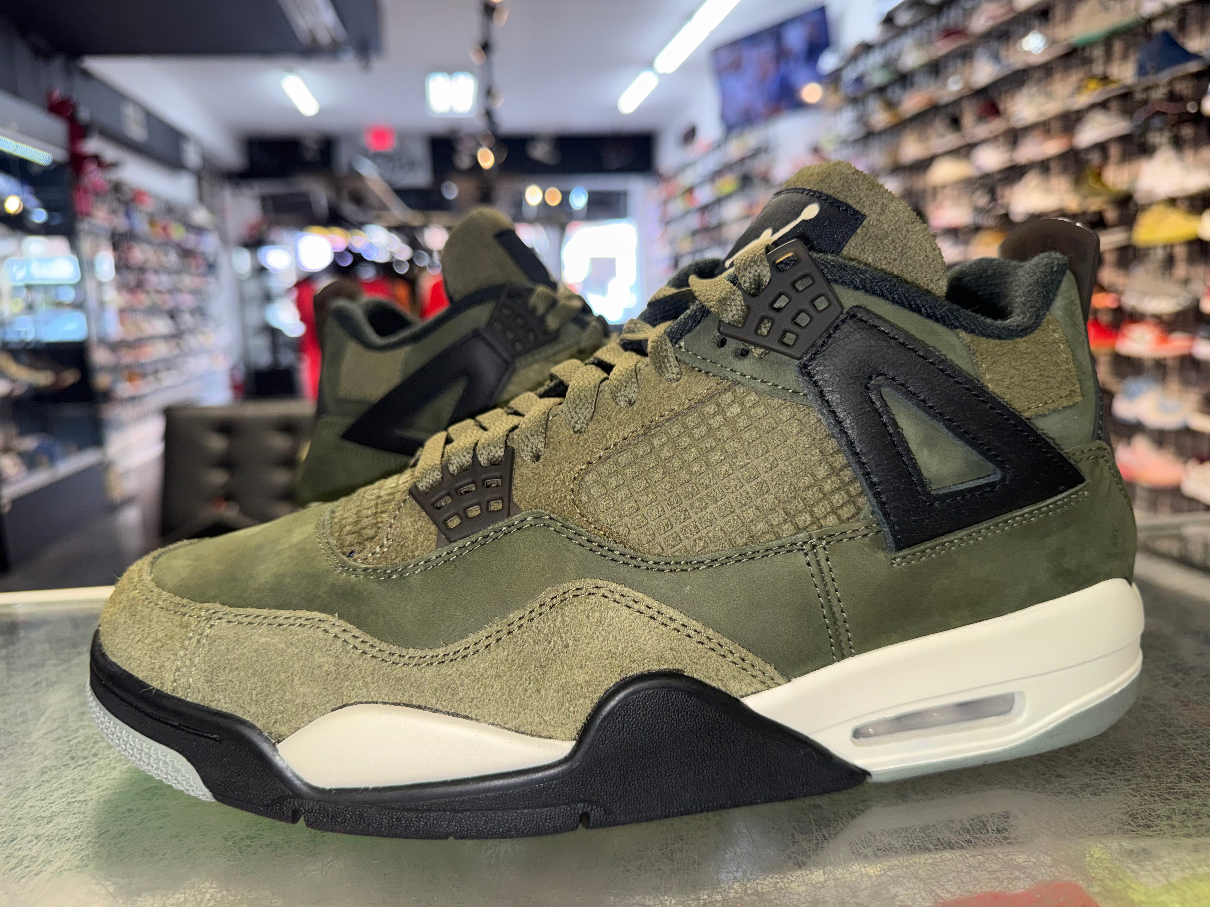 Size 10.5 Air Jordan 4 Craft "Medium Olive"